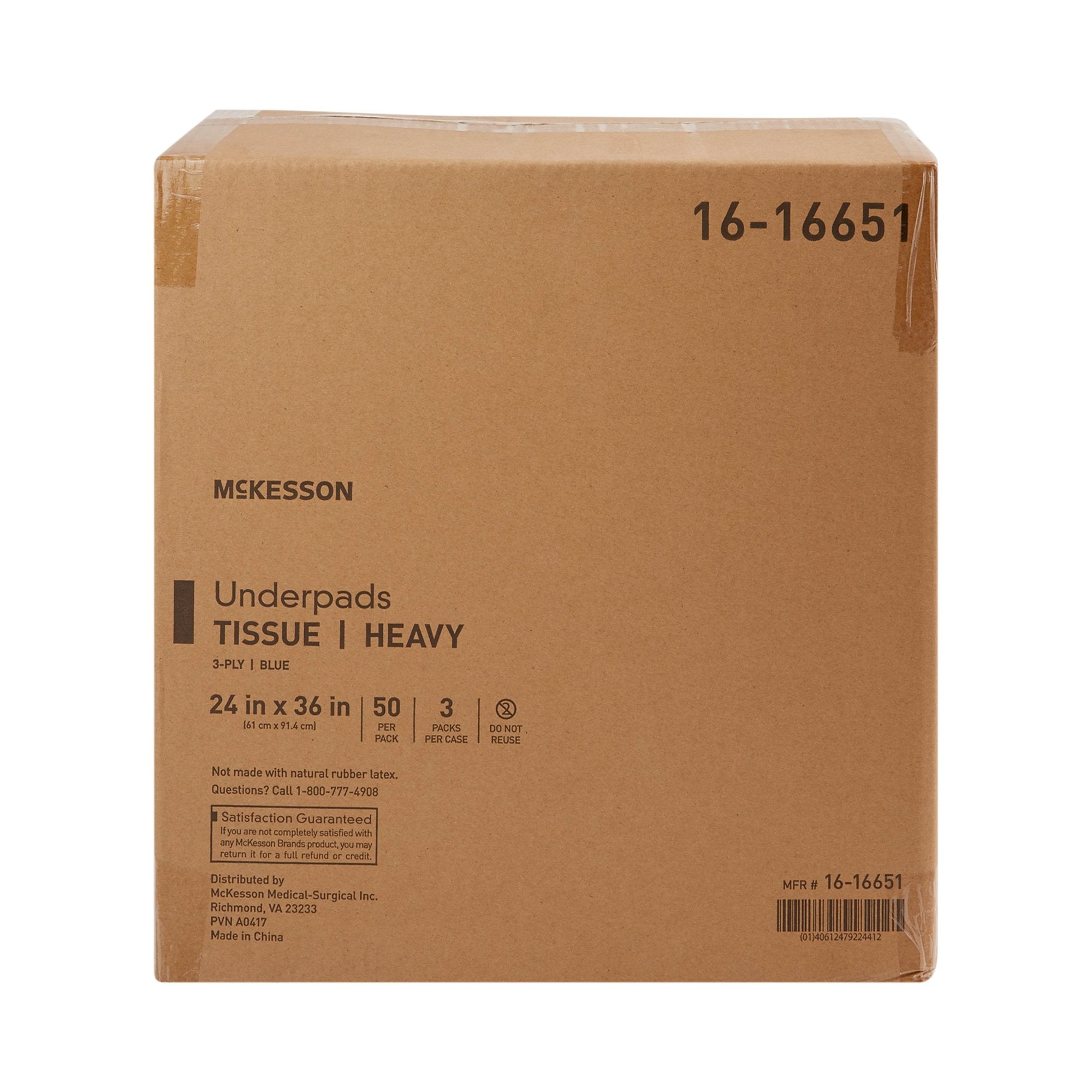 McKesson Procedure Underpad, 24 x 36 Inch