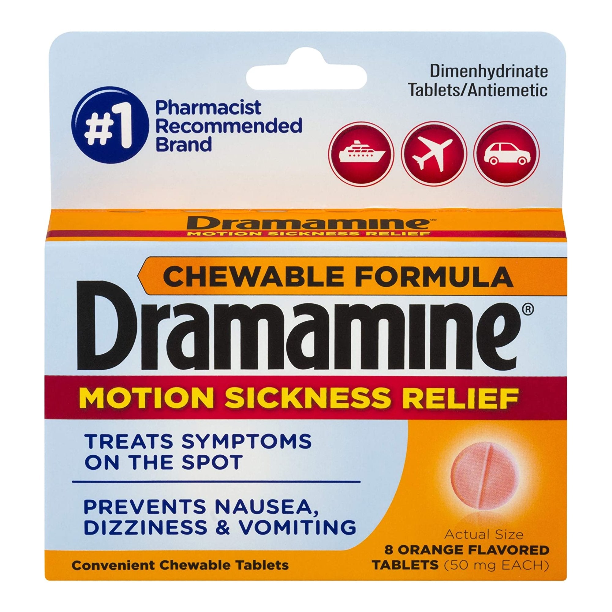 Dramamine® Dimenhydrinate Nausea Relief