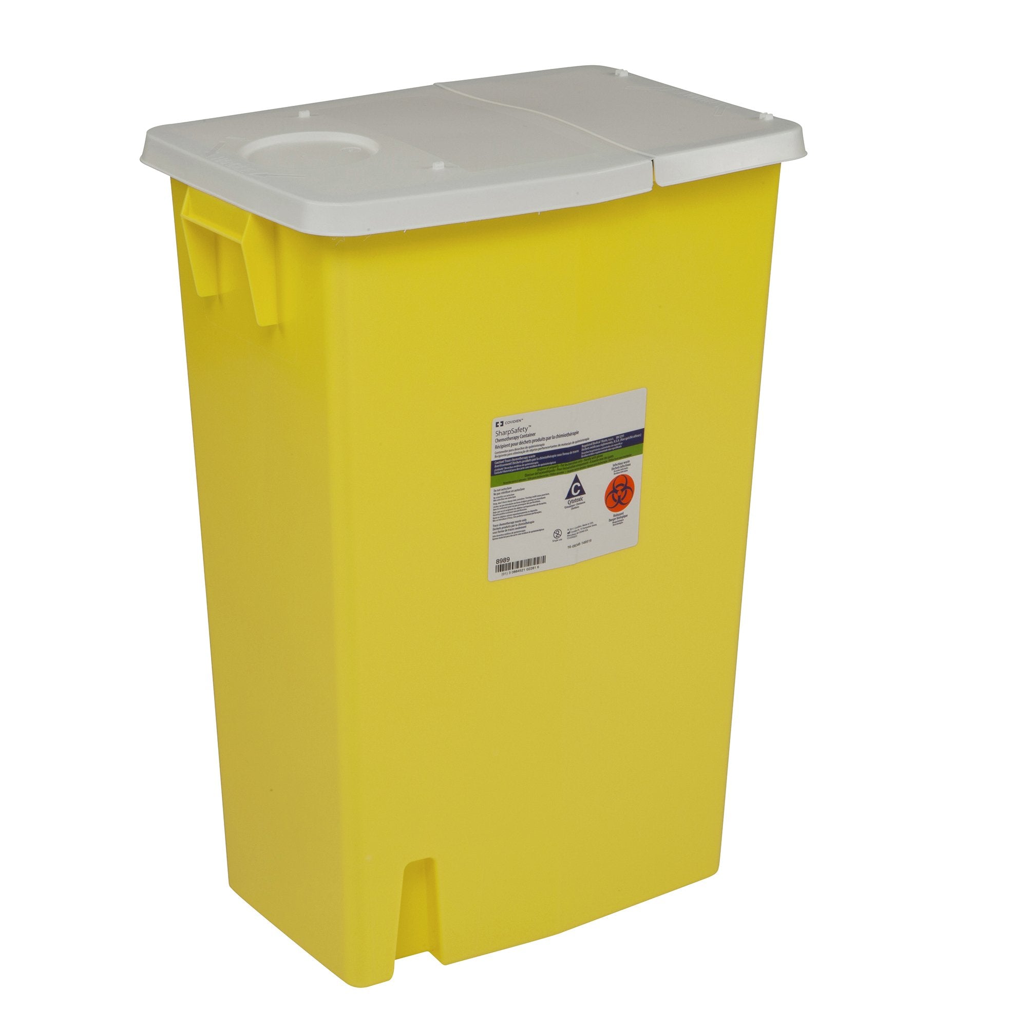 SharpSafety™ Chemotherapy Waste Container, 18 Gallon, 26 x 18¼ x 12¾ Inch