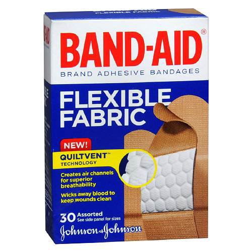 Band-Aid® Flexible Fabric Tan Adhesive Strip, Assorted Sizes