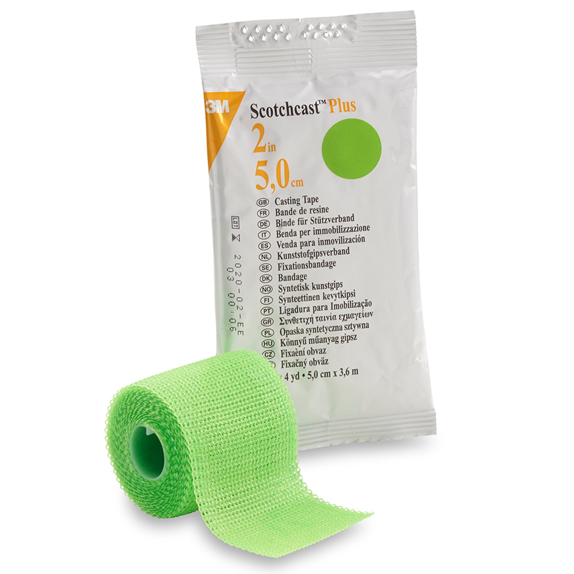 3M™ Scotchcast™ Plus Bright Green Cast Tape, 2 Inch x 4 Yard