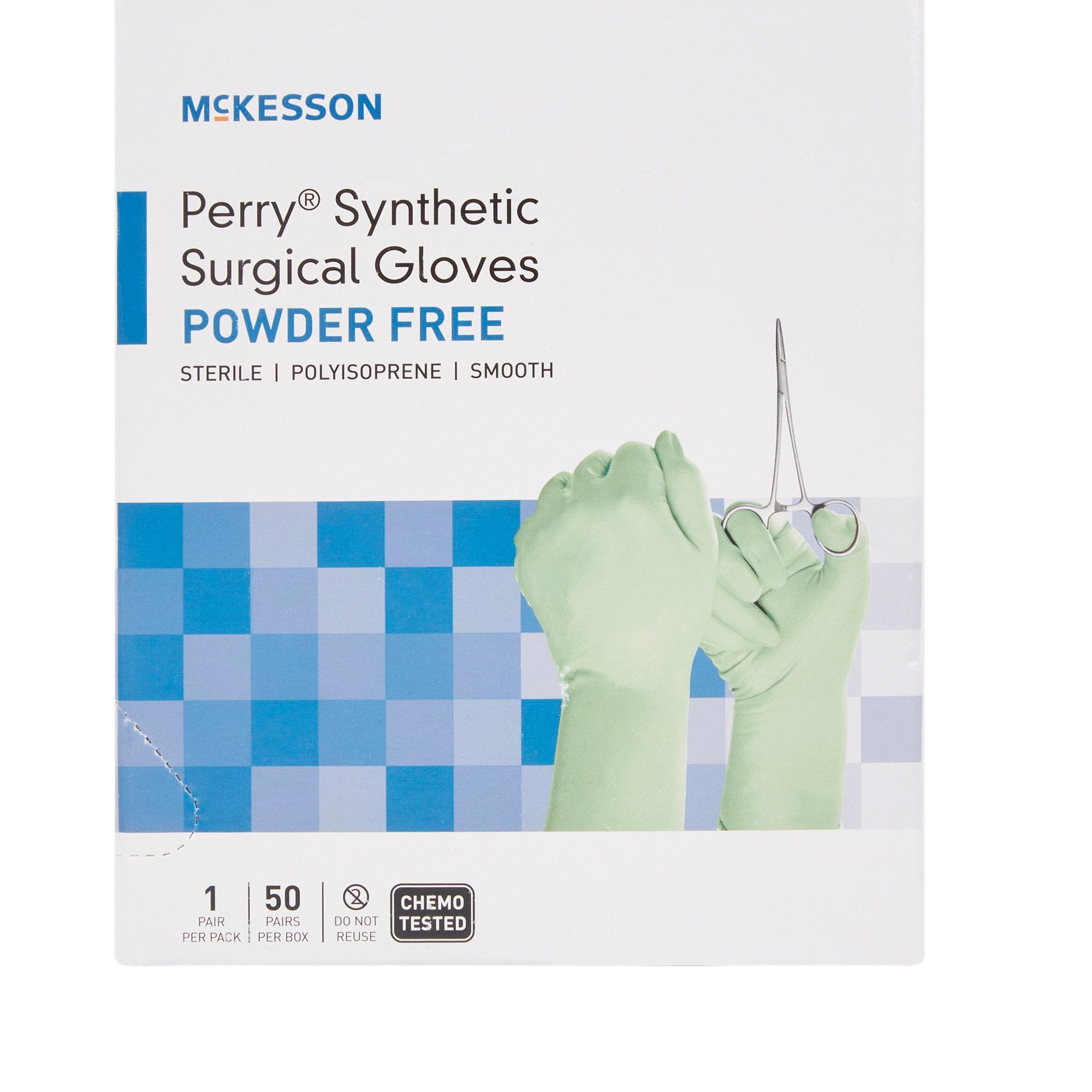 McKesson Perry® Performance Plus Polyisoprene Surgical Glove, Size 5.5, Green