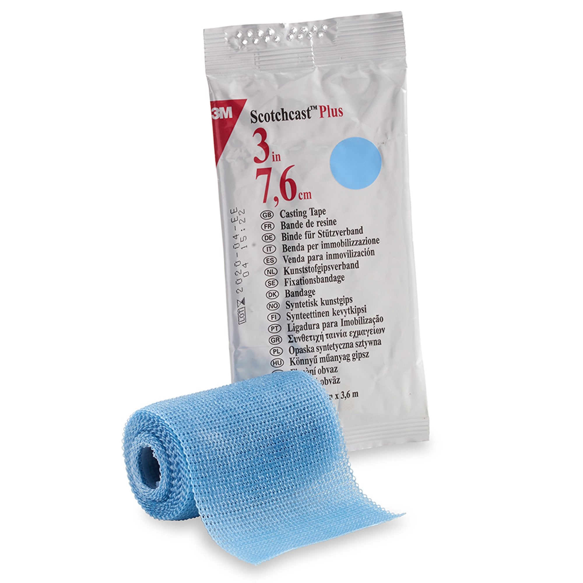 3M™ Scotchcast™ Plus Light Blue Cast Tape, 3 Inch x 4 Yard