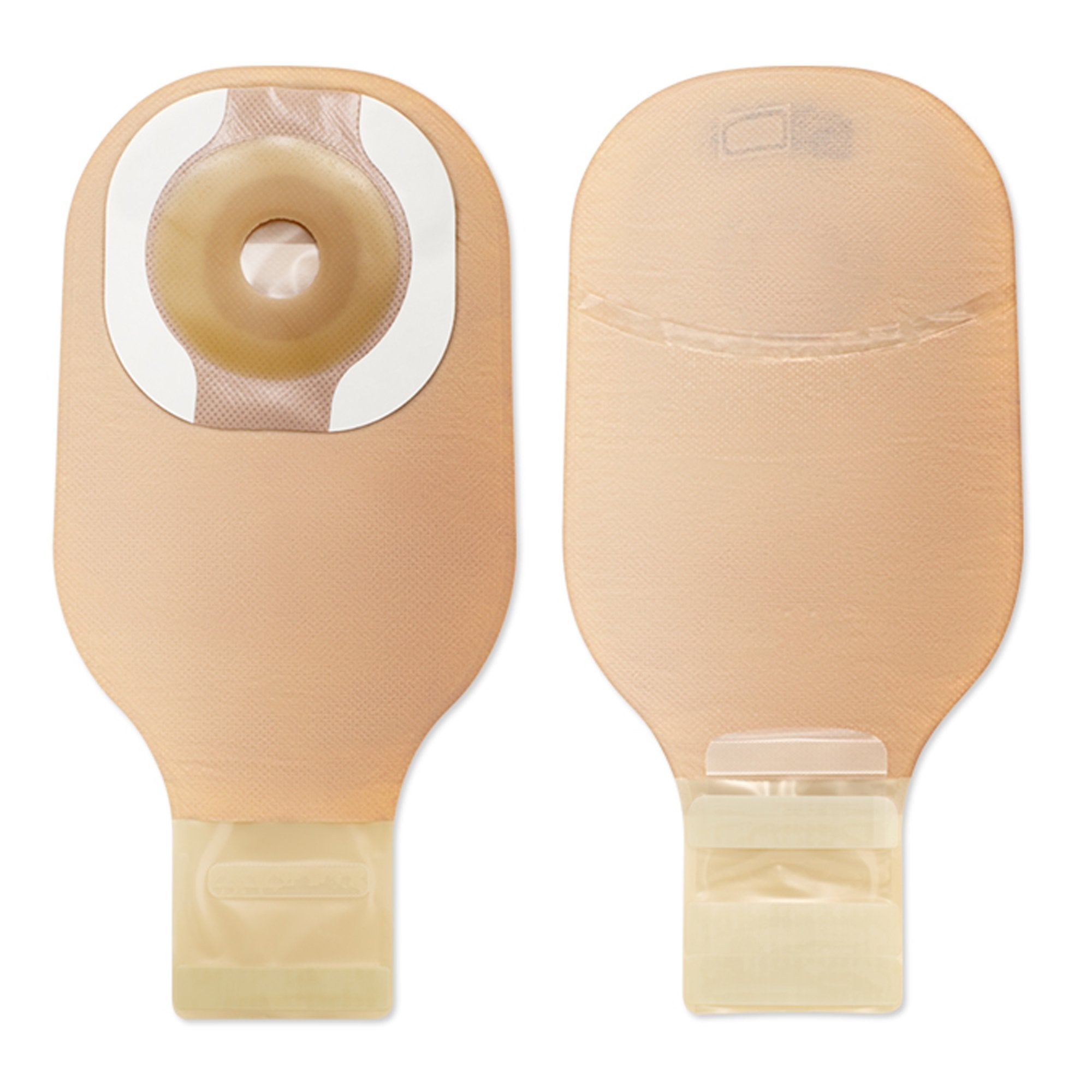 Ostomy Pouch Premier™ One-Piece System 12 Inch Length Flat, Pre-Cut 1-3/16 Inch Stoma Drainable