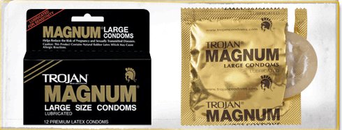 Trojan® Magnum Lubricated Latex Condom, Large