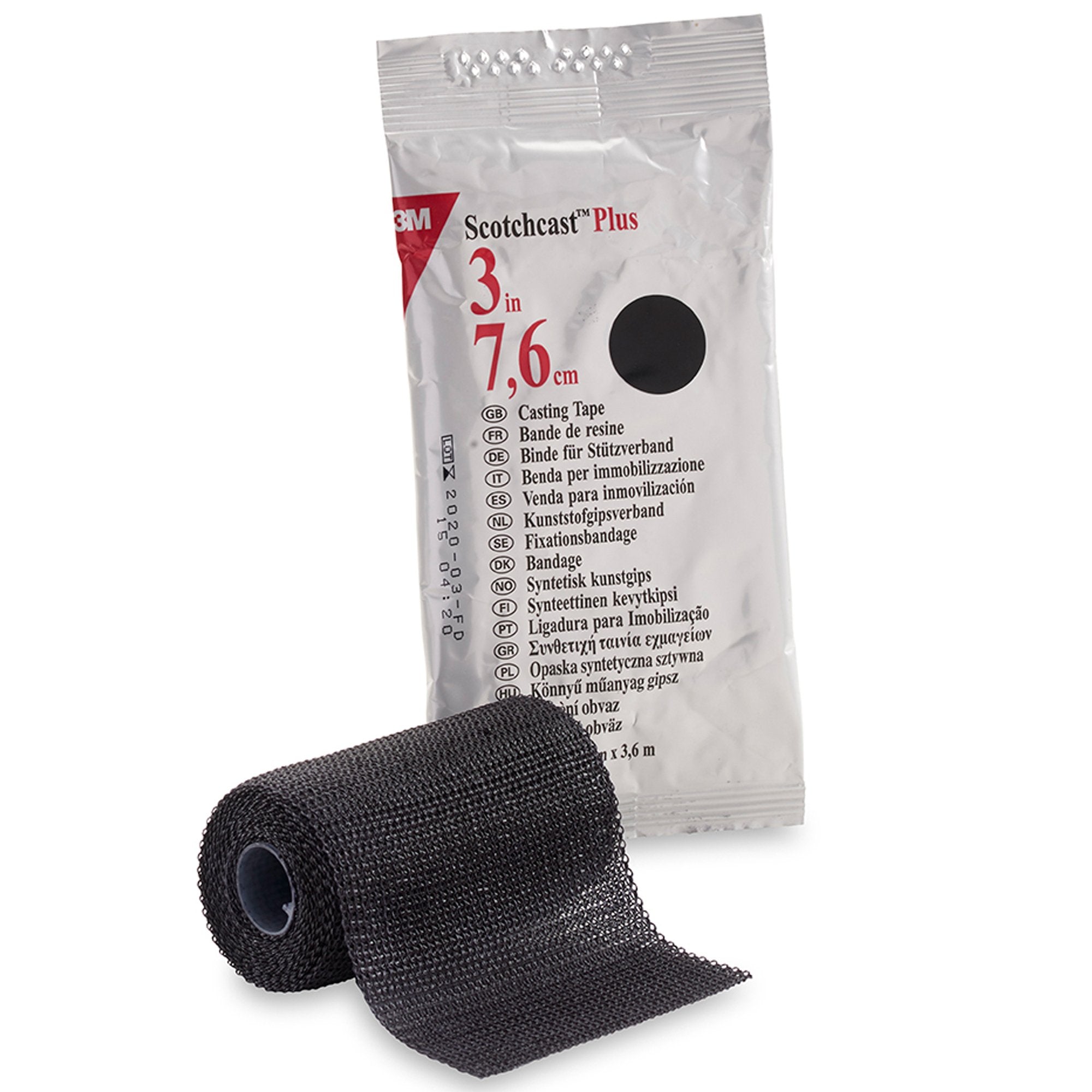 3M™ Scotchcast™ Plus Black Cast Tape, 3 Inch x 4 Yard