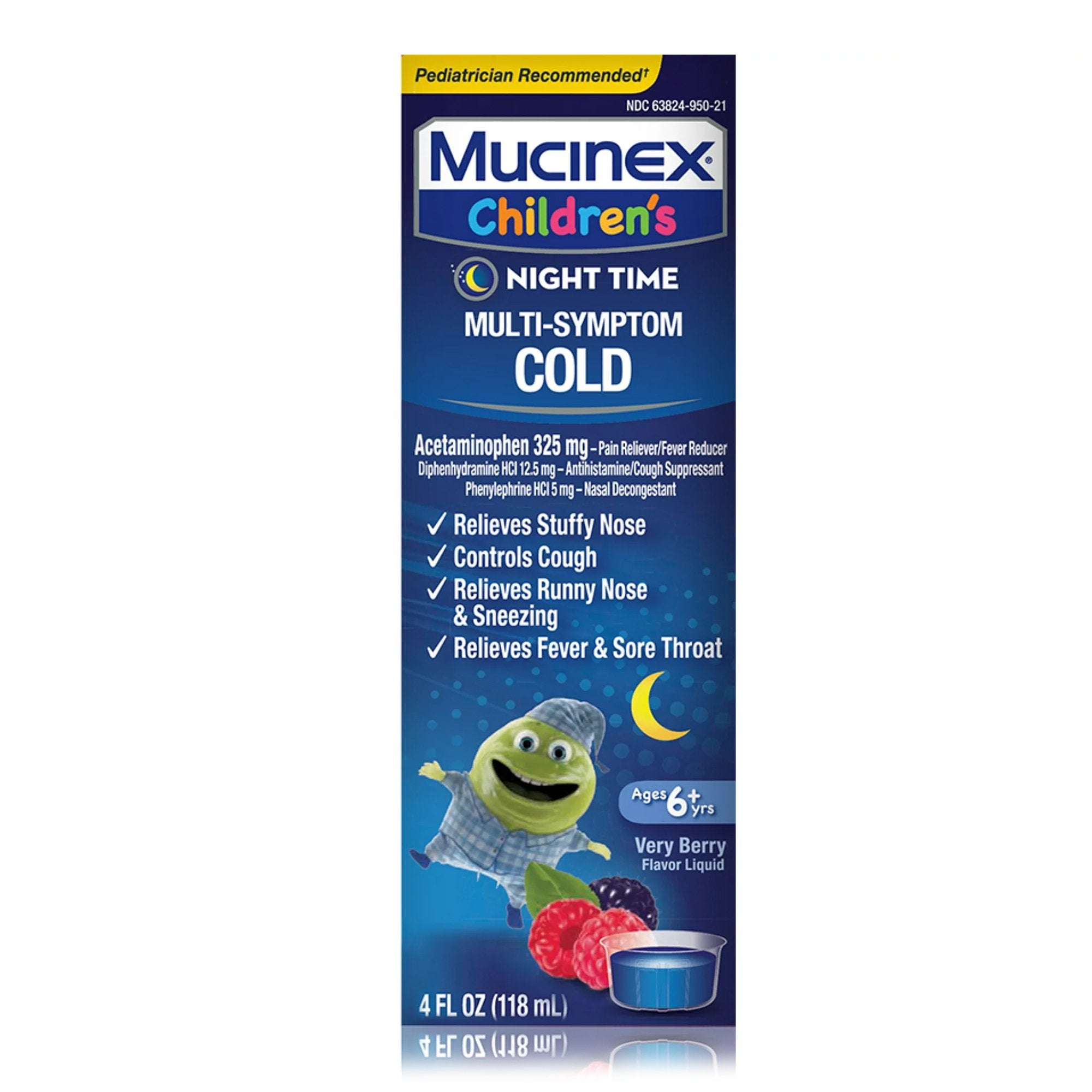 Children's Cold and Cough Relief Mucinex® Night Time Liquid 4 oz.