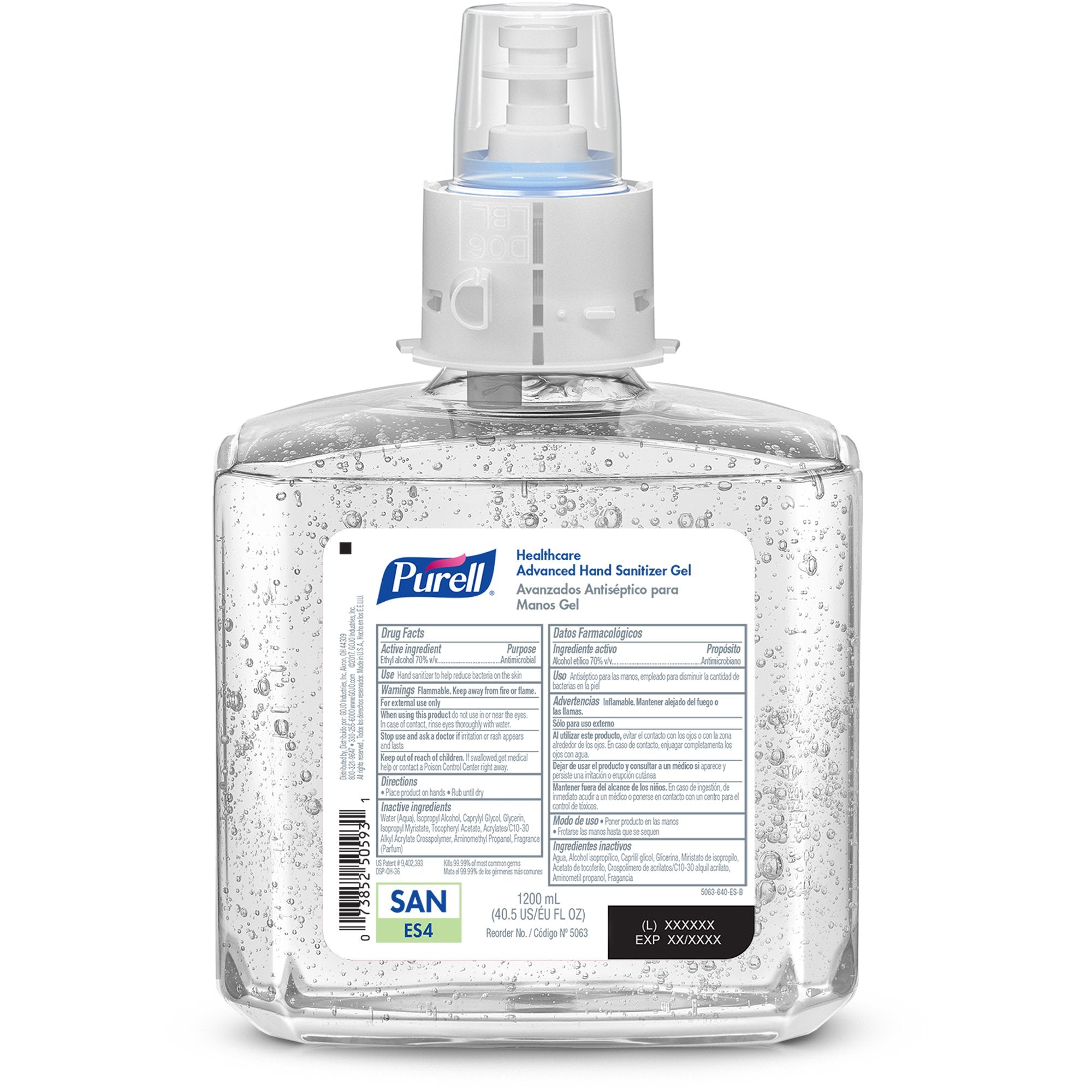 Purell® Healthcare Advanced Hand Sanitizer Gel Refill, 1200 mL