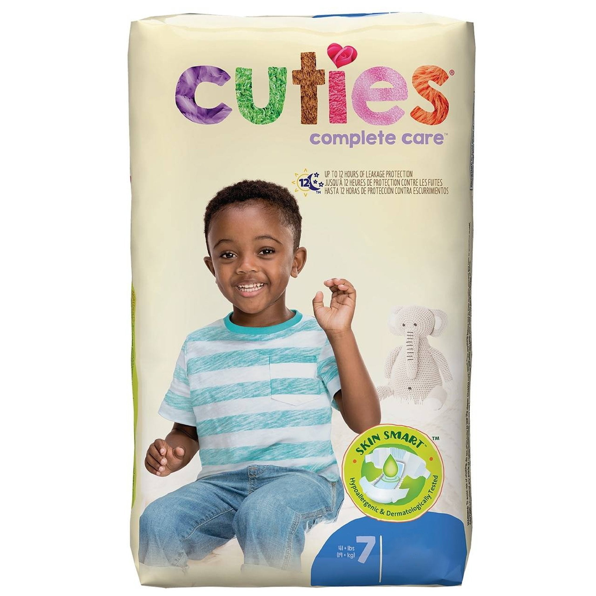 Cuties Complete Care Diapers, Size 7