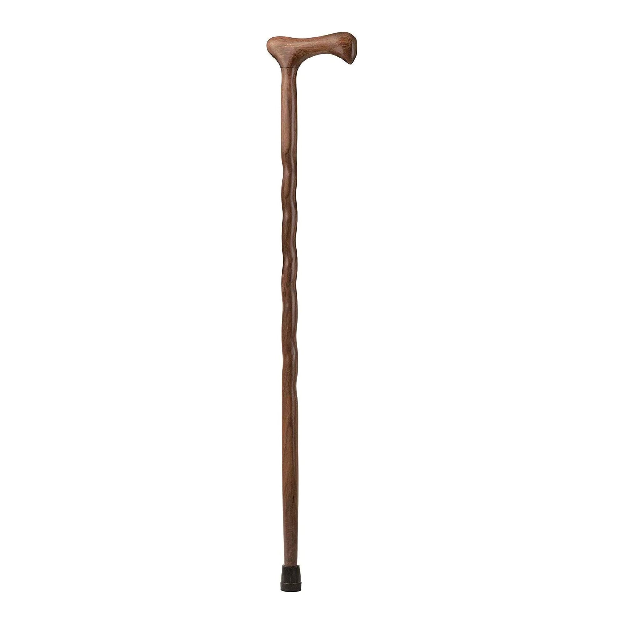 T-Handle Cane Brazos™ Twisted Wood 37 Inch Height Walnut