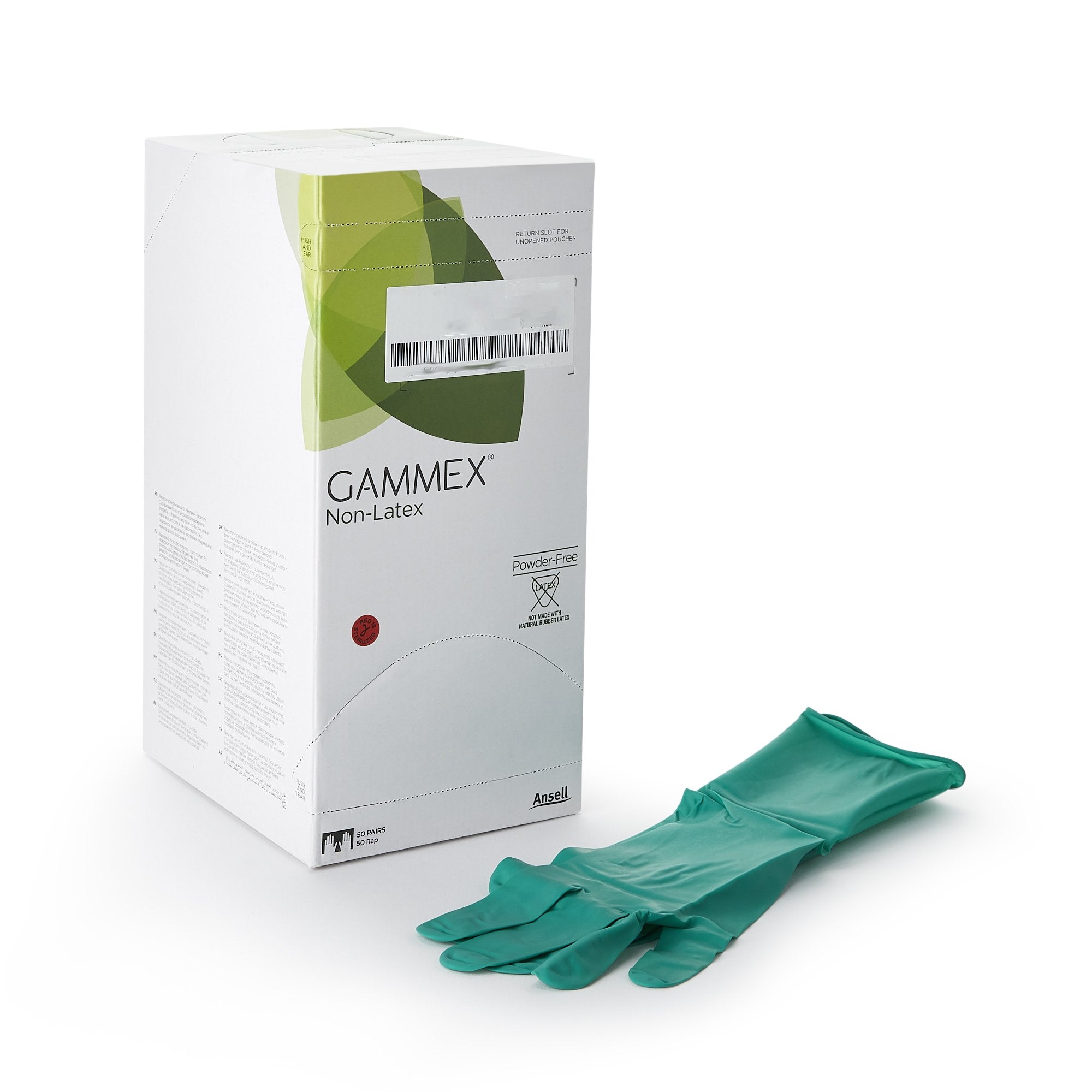 Gammex® Non-Latex Polyisoprene Surgical Glove, Size 8.5, Green