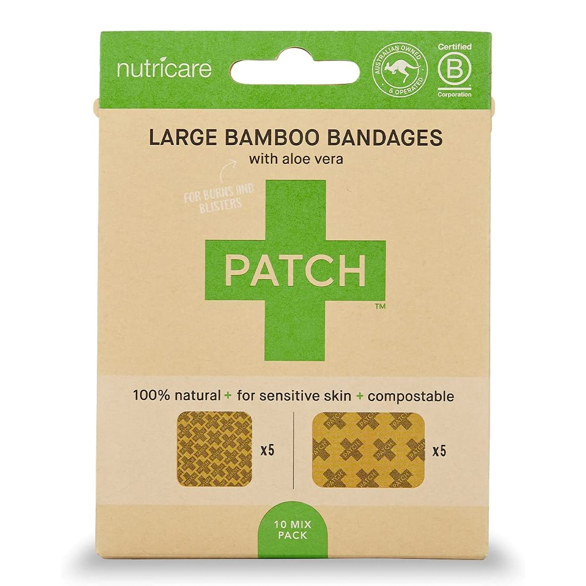 Patch™ Adhesive Strip with Aloe Vera, 2 x 3 Inch / 3 x 3 Inch