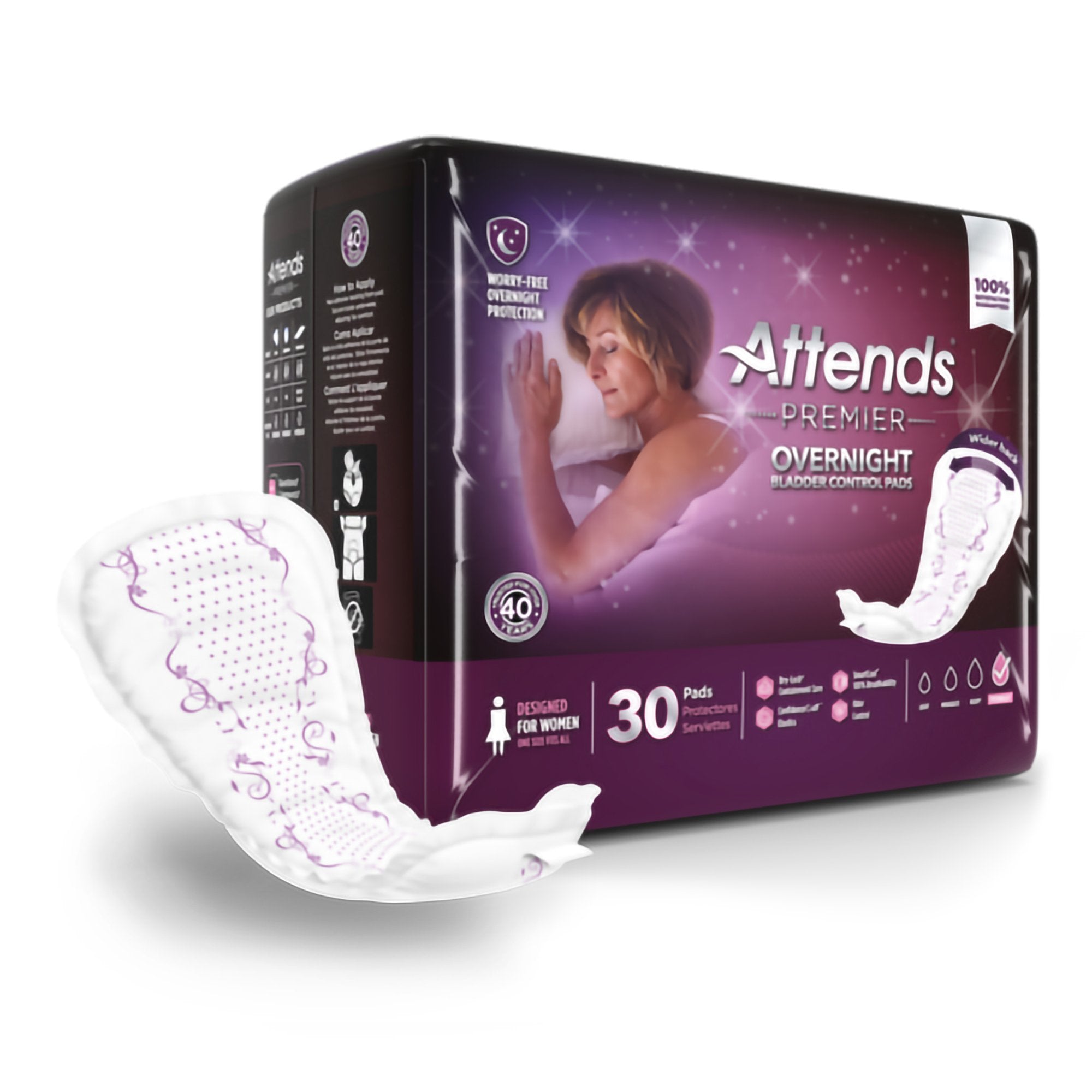 Attends® Premier Overnight Bladder Control Pads