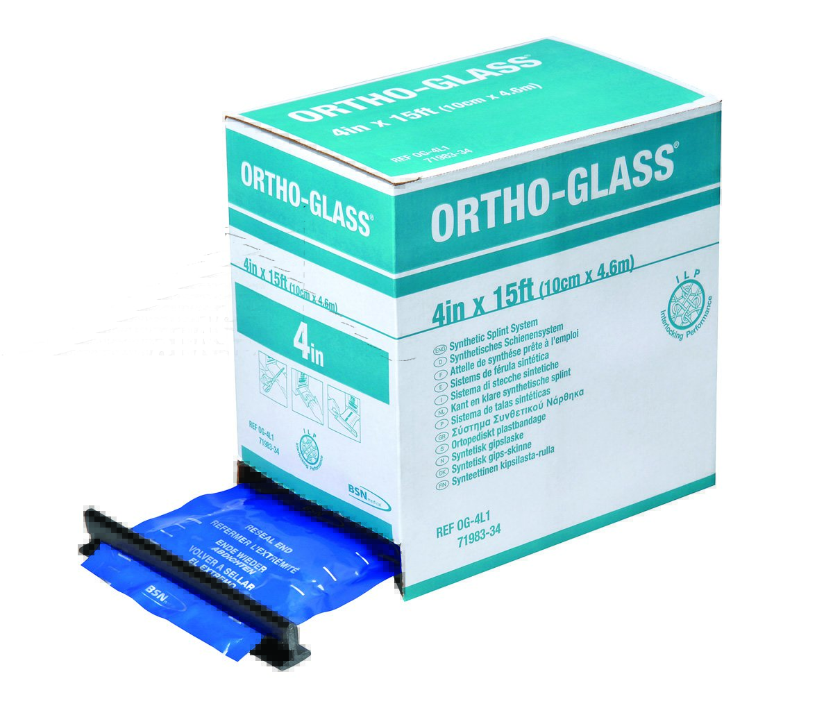 Ortho-Glass® Splint Roll, White, 6 Inch x 15 Foot