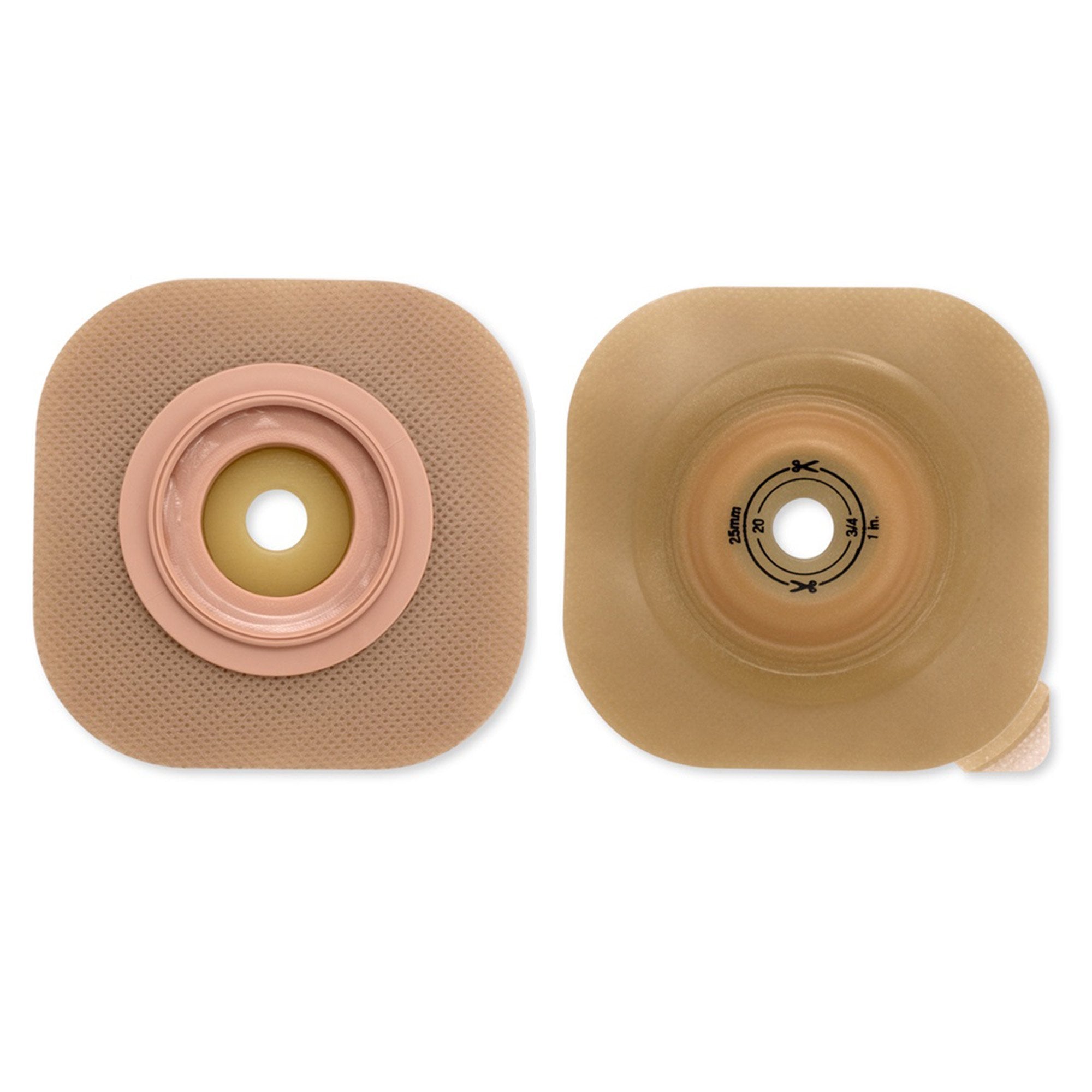 Ostomy Barrier CeraPlus™ New Image™ Trim to Fit, Extended Wear Without Tape 70 mm Flange Blue Code System Up to 2 Inch Opening