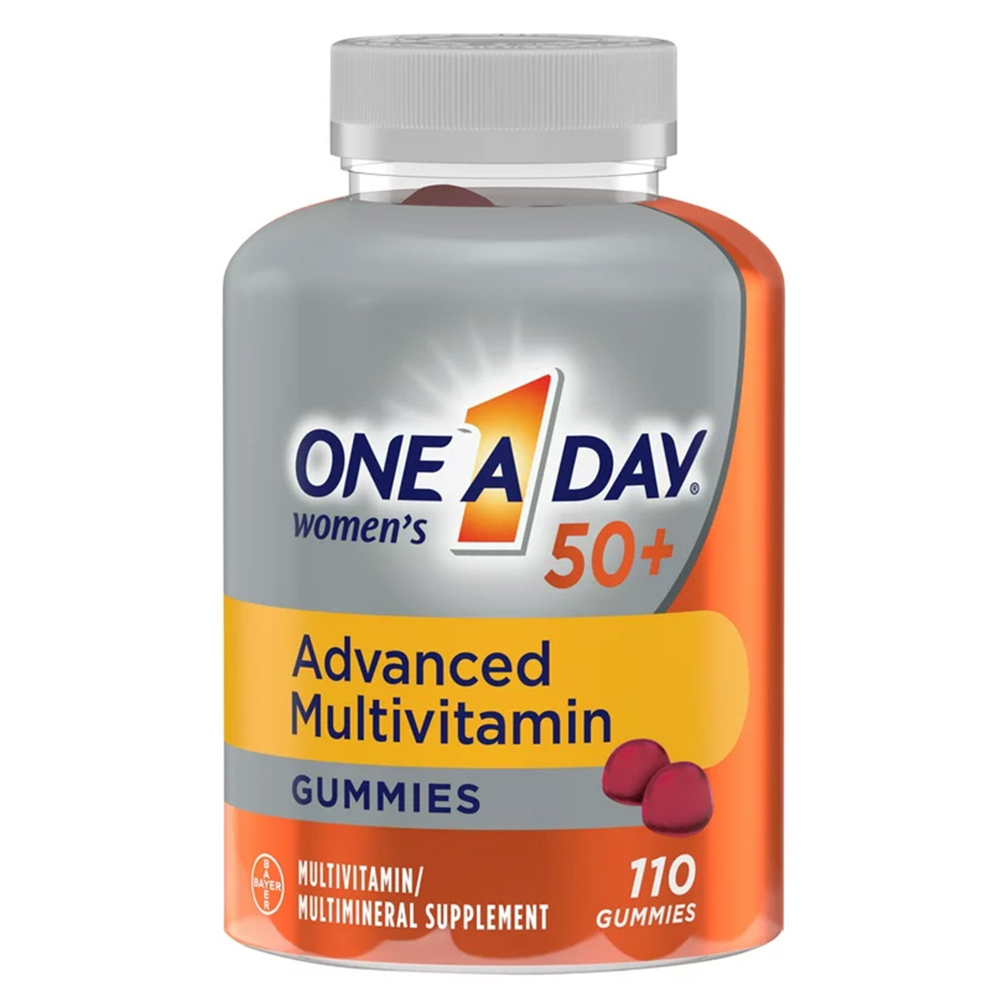 Multivitamin Supplement One A Day® Women's 50+ Gummy 110 per Bottle