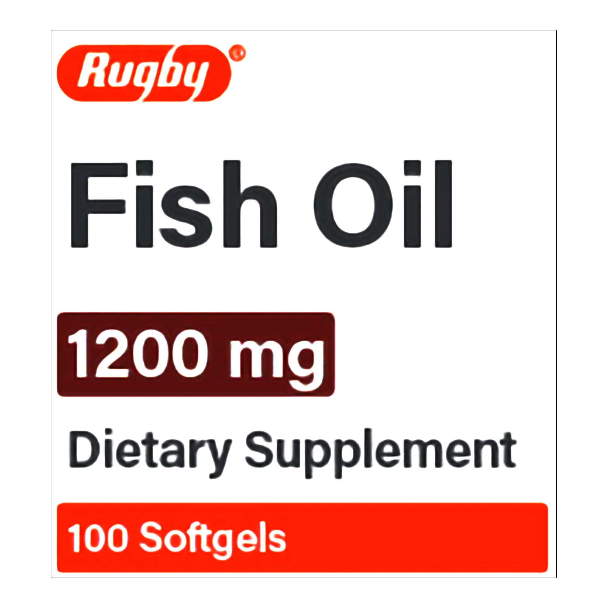 Omega 3 Supplement Fish Oil 1,200 mg Strength Softgel 100 per Bottle