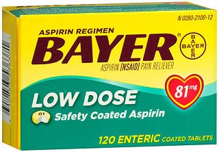 Bayer Low Dose Safety Coated Aspirin 81 mg Tablets