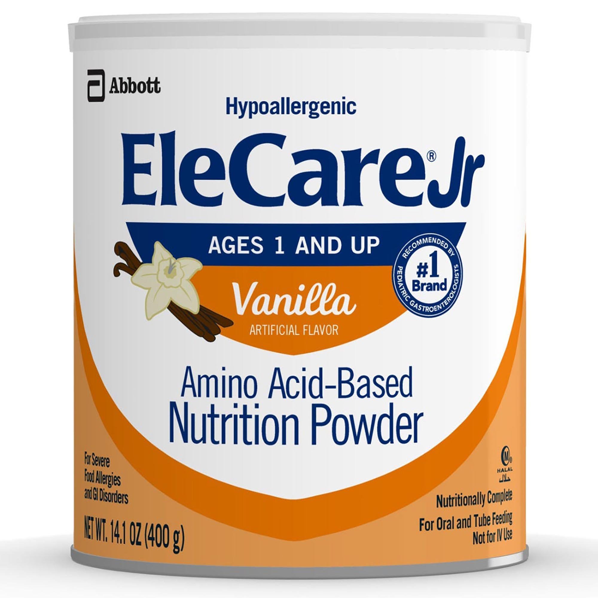 Pediatric Oral Supplement EleCare® Jr Vanilla Flavor 14.1 oz. Can Powder Amino Acid Protein Maldigestion