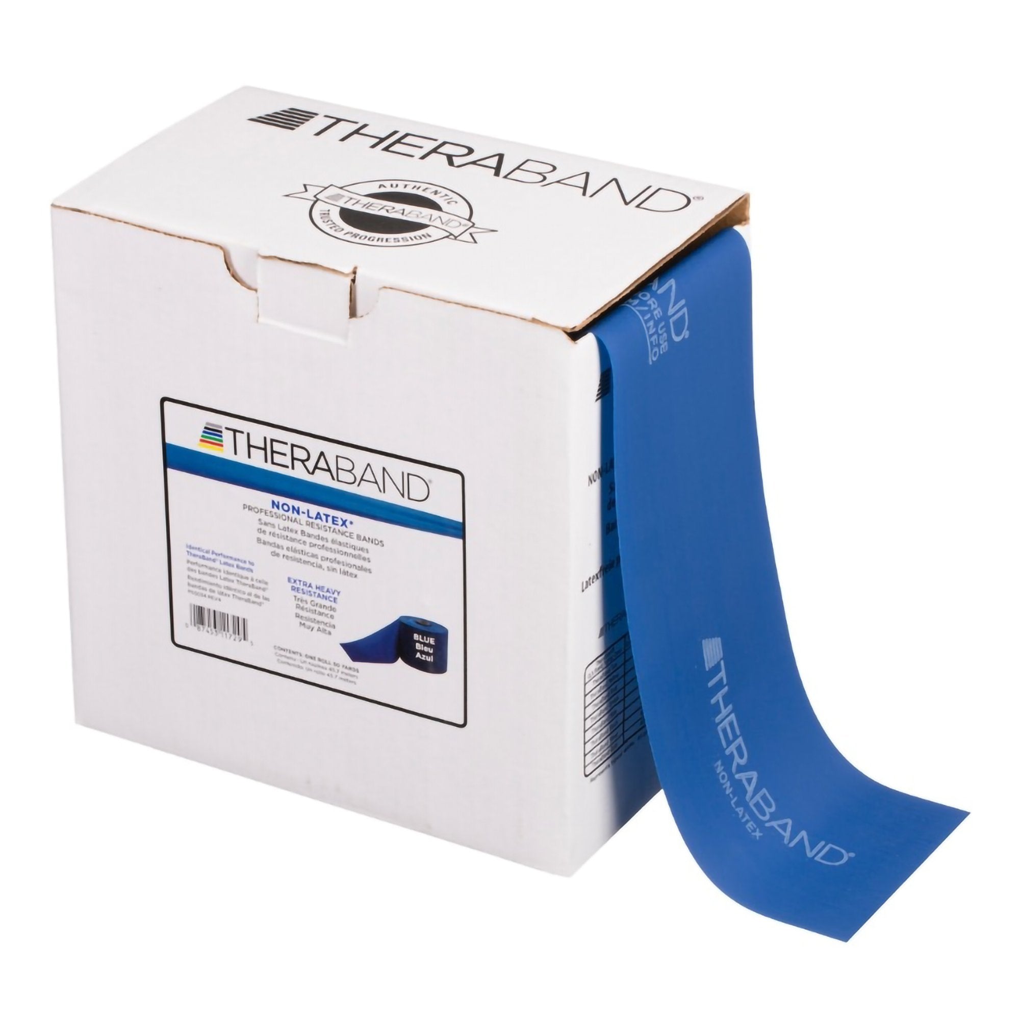 Exercise Resistance Band TheraBand® Blue 4 Inch X 50 Yard X-Heavy Resistance