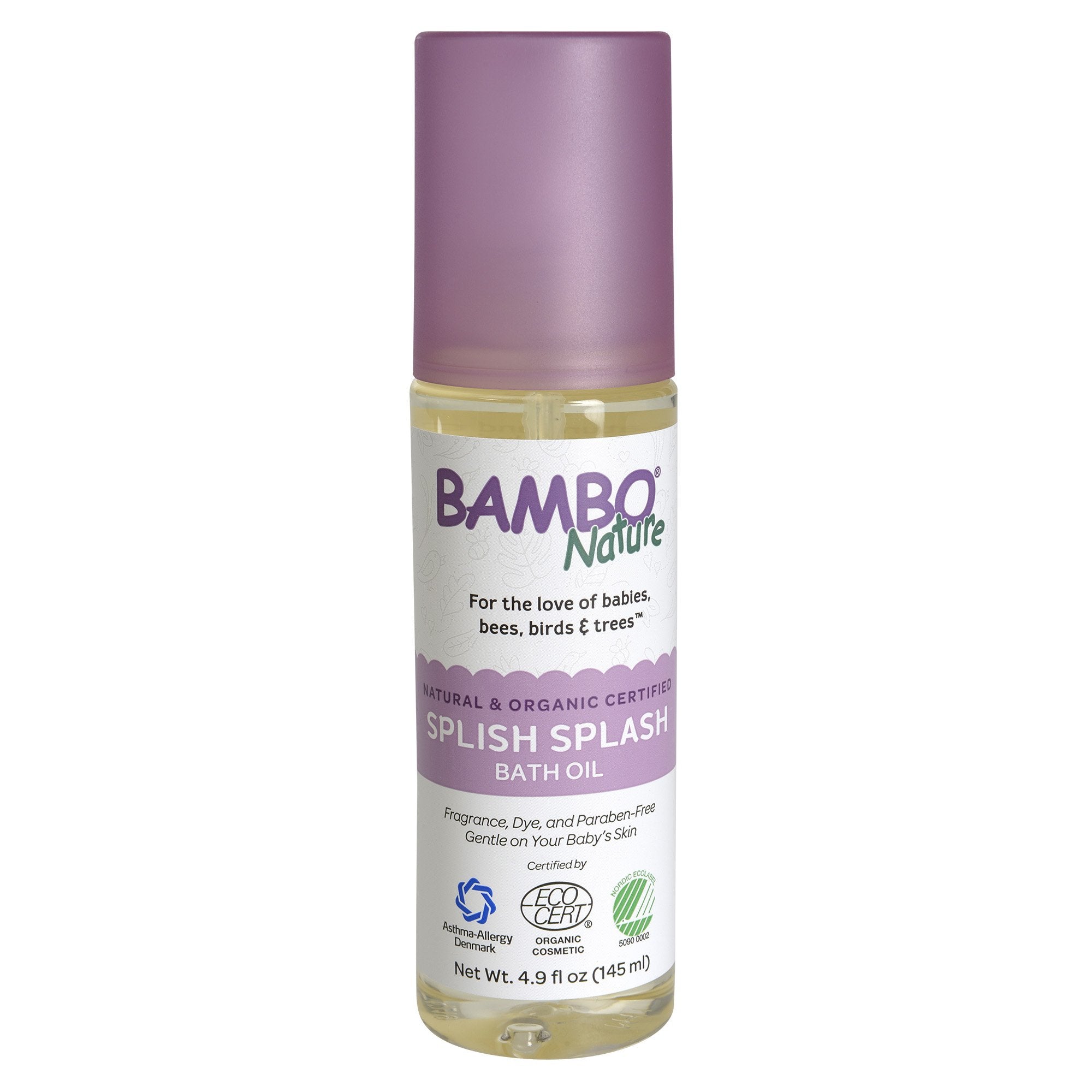 Bath Oil Bambo® Nature Splish Splash 4.9 oz. Bottle Unscented Oil