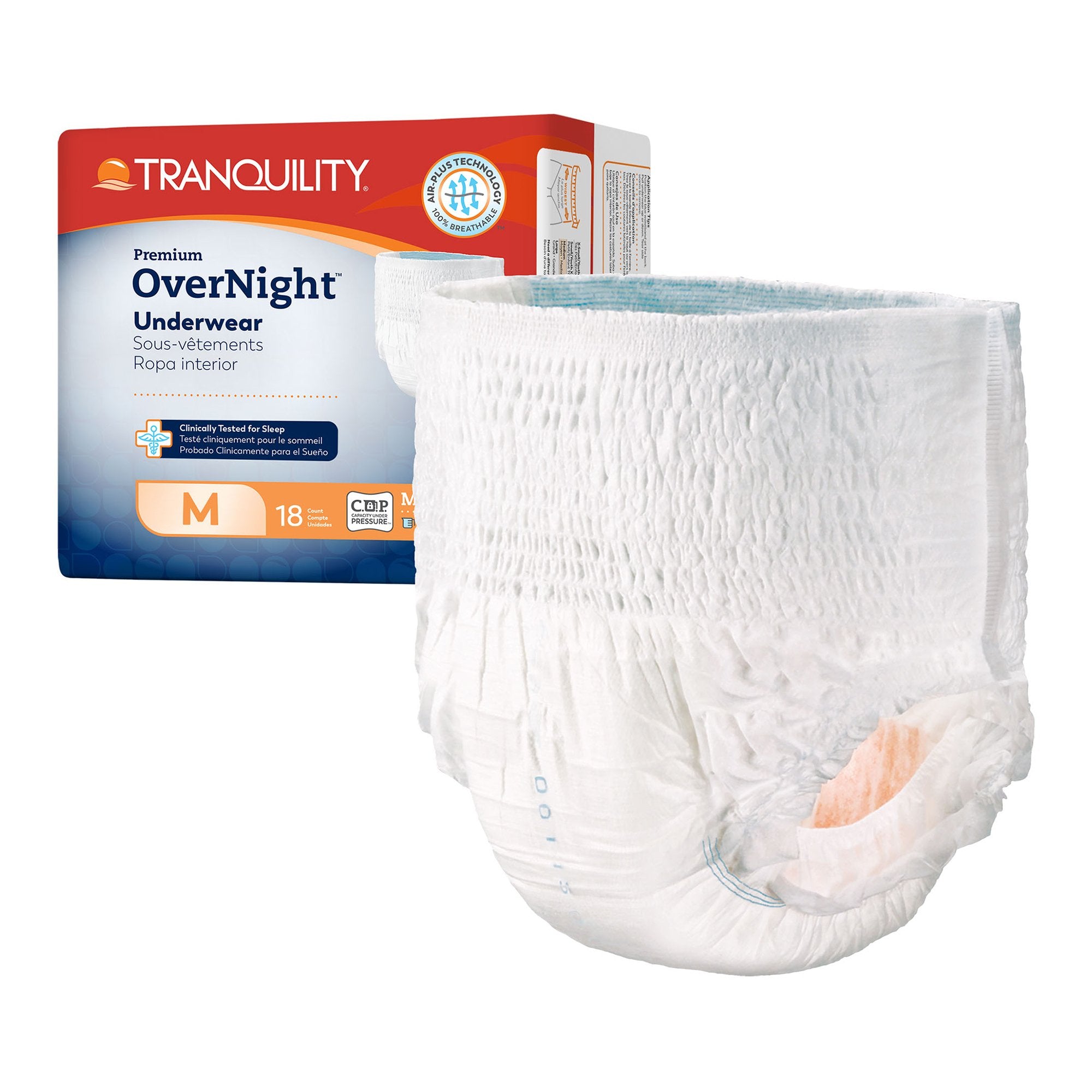 Tranquility® Premium OverNight™ Absorbent Underwear, Medium