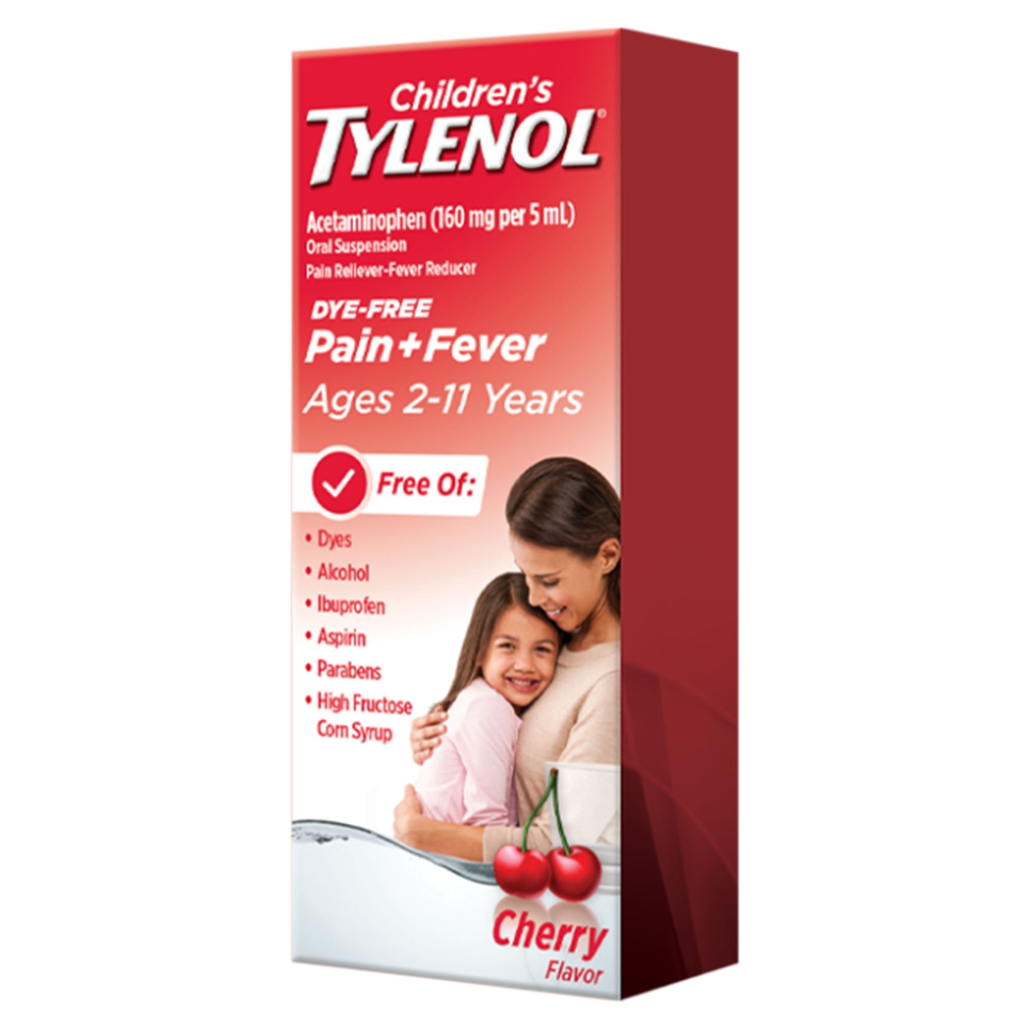 Tylenol Children's Pain + Fever Oral Suspension, Cherry Flavor