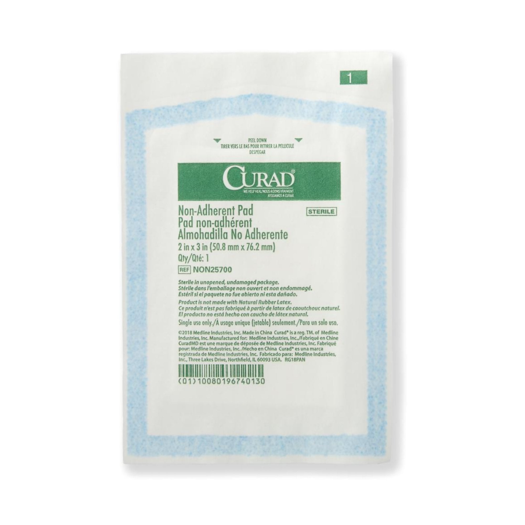 Curad® Non-Adherent Dressing, 2 x 3 inch