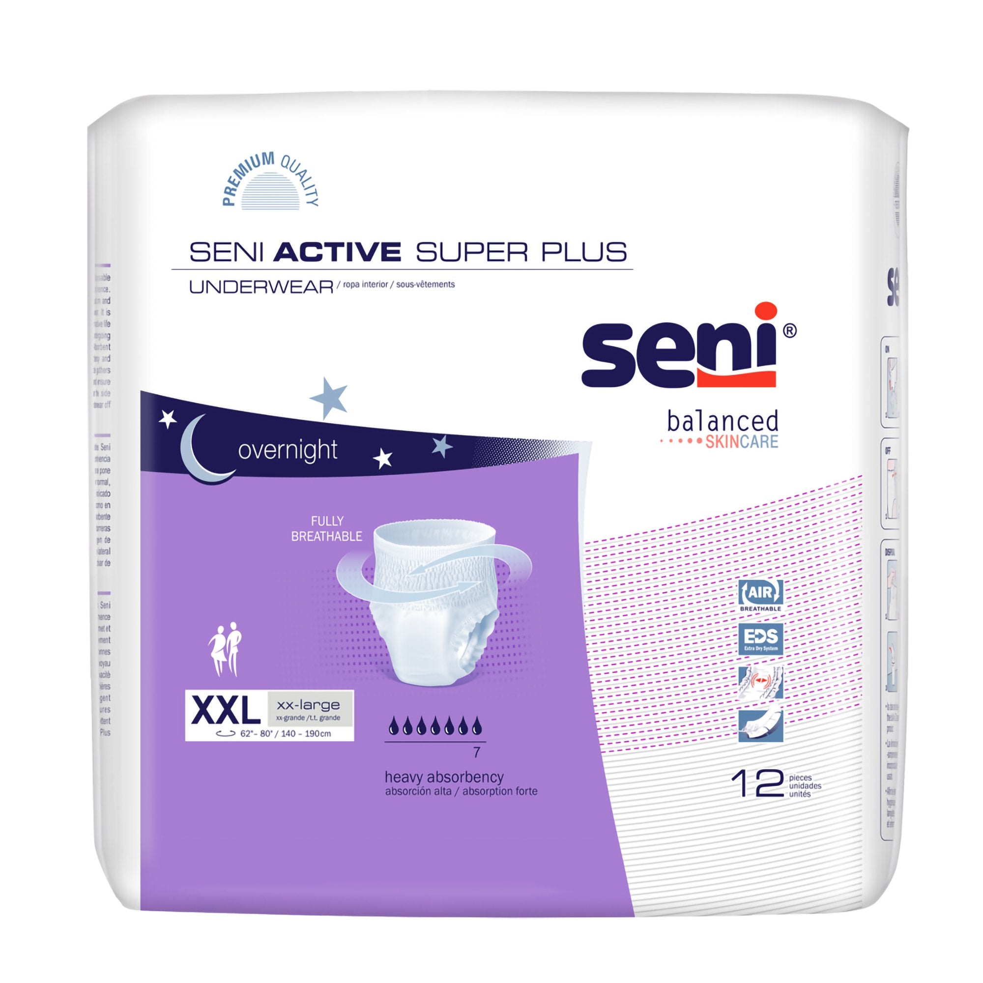 Seni® Active Super Plus Absorbent Underwear, 2X-Large