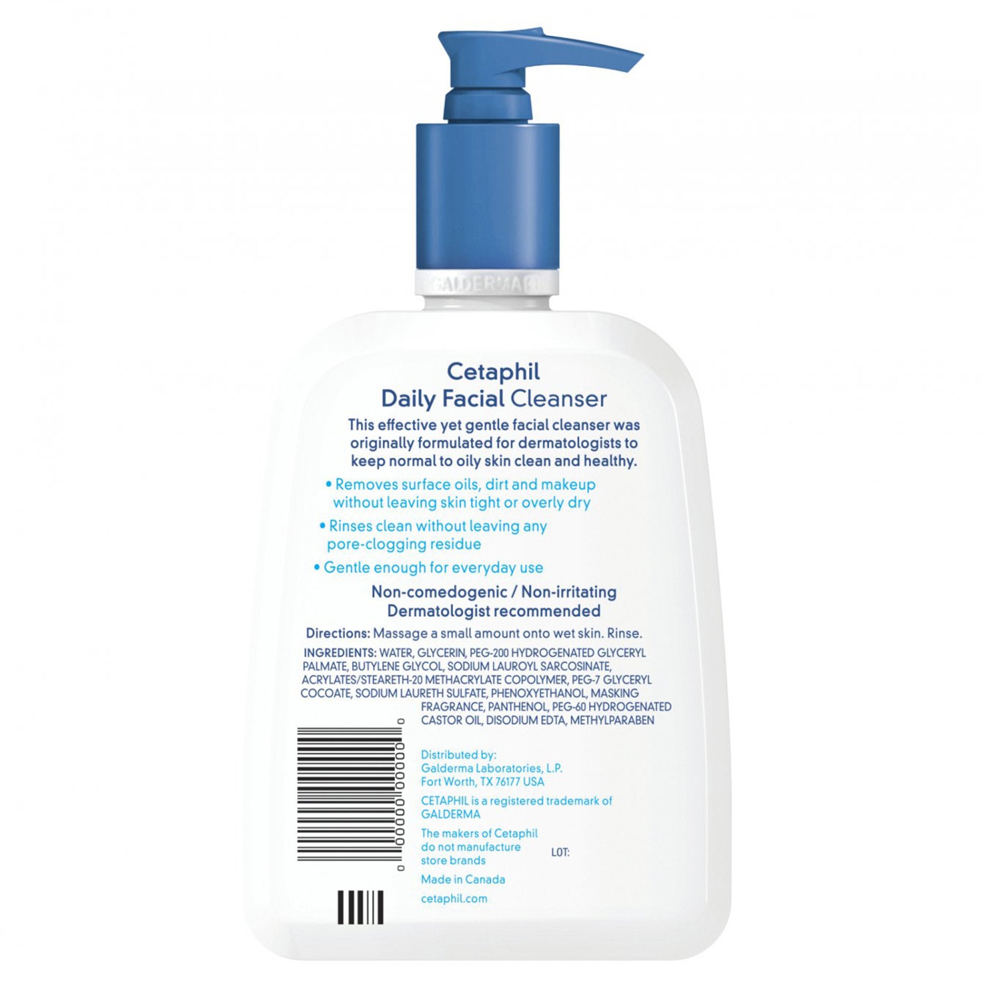 Cetaphil® Unscented Daily Facial Cleanser, 16 oz.