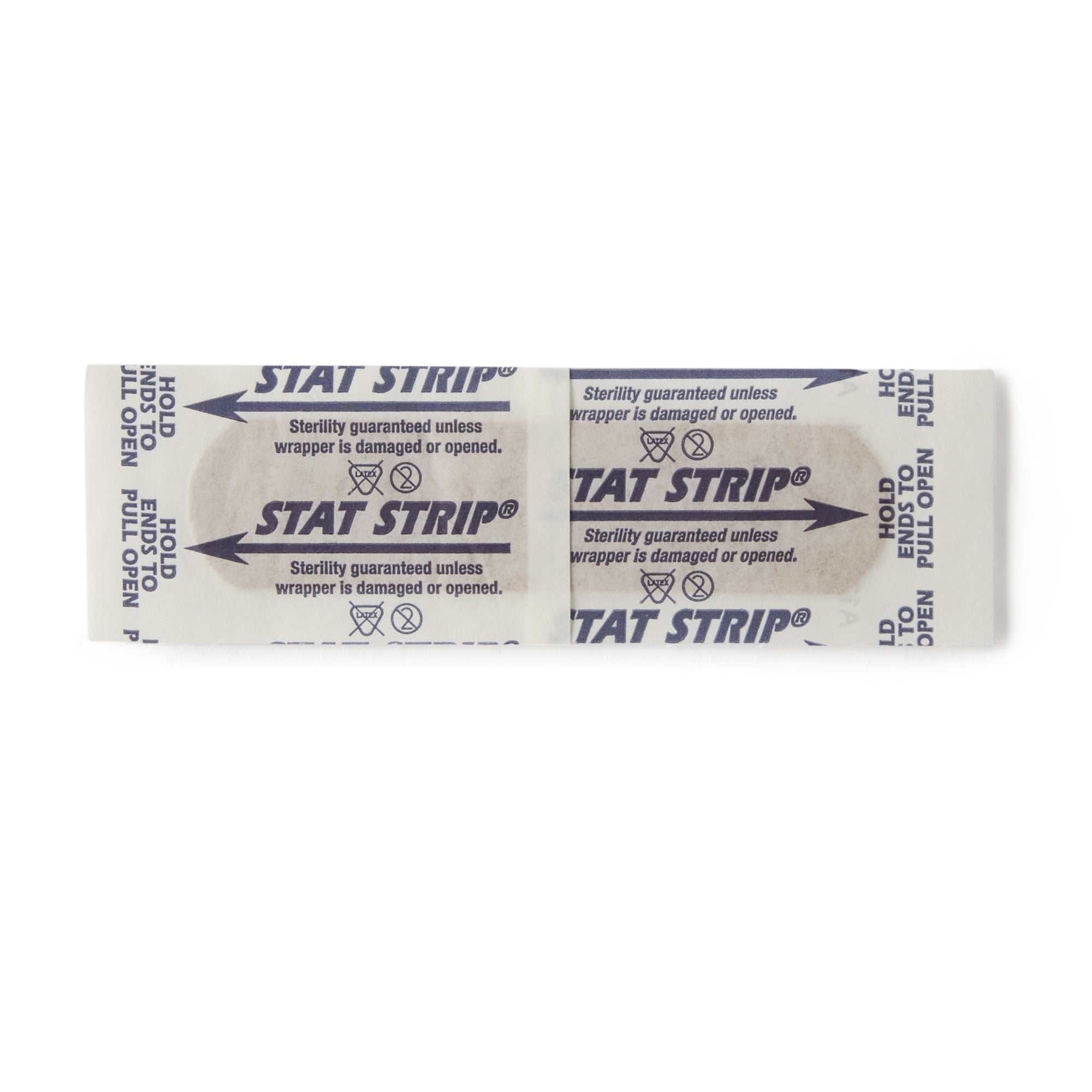 American® White Cross Stat Strip® Adhesive Strip, 3/4 x 3 Inch