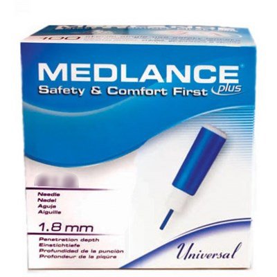 Safety Lancet Medlance® 21 Gauge Retractable Push Button Activation Finger