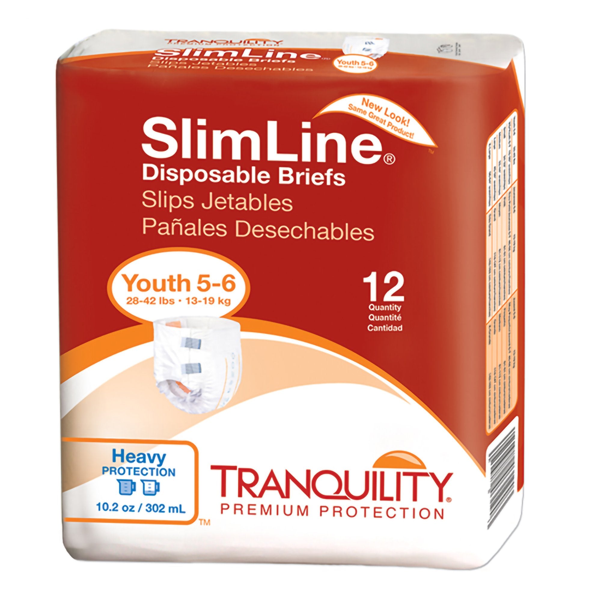 Tranquility® SlimLine® Incontinence Brief, Junior