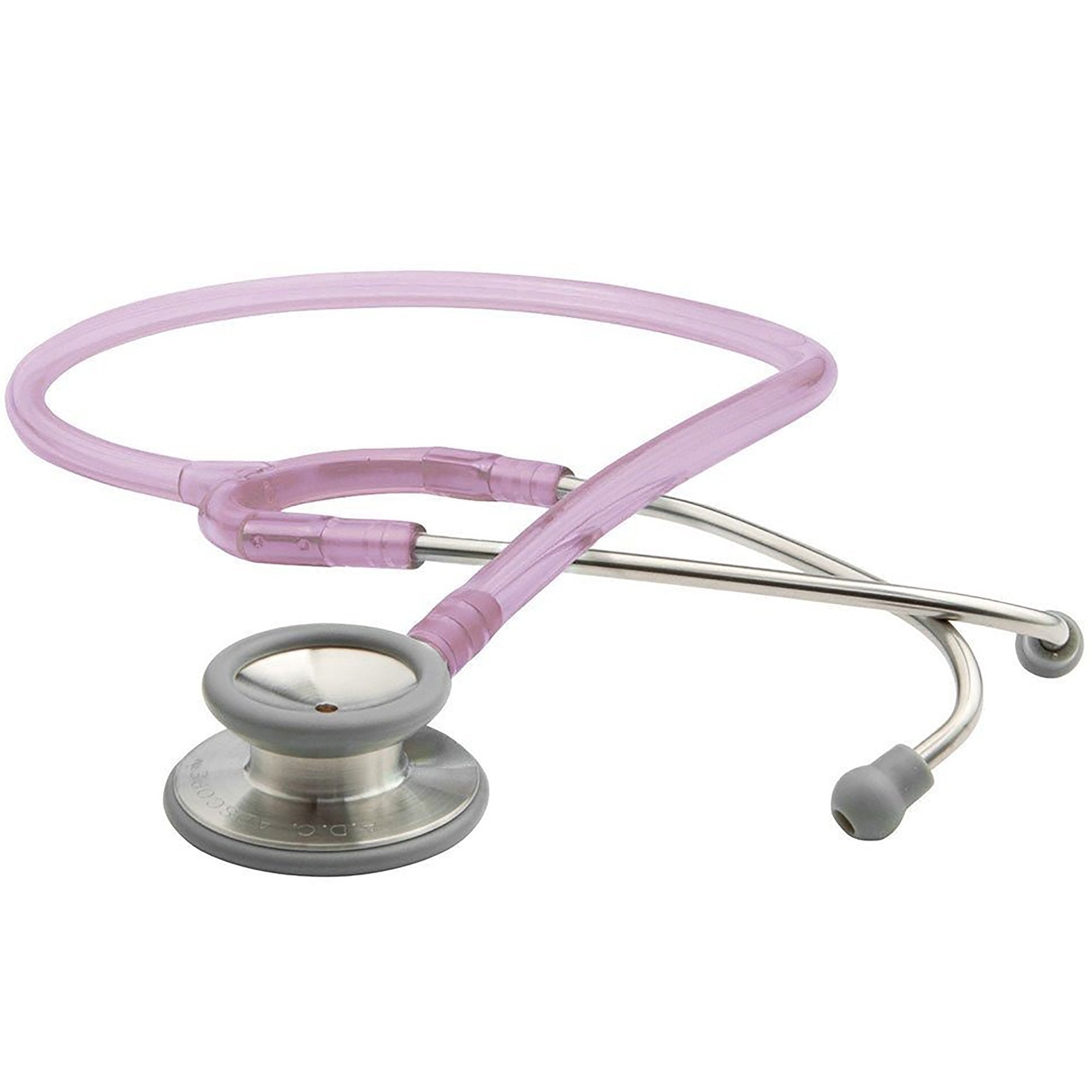 Clinician Stethoscope Adscope® 603 Pink 1-Tube 22 Inch Tube Double Sided Chestpiece