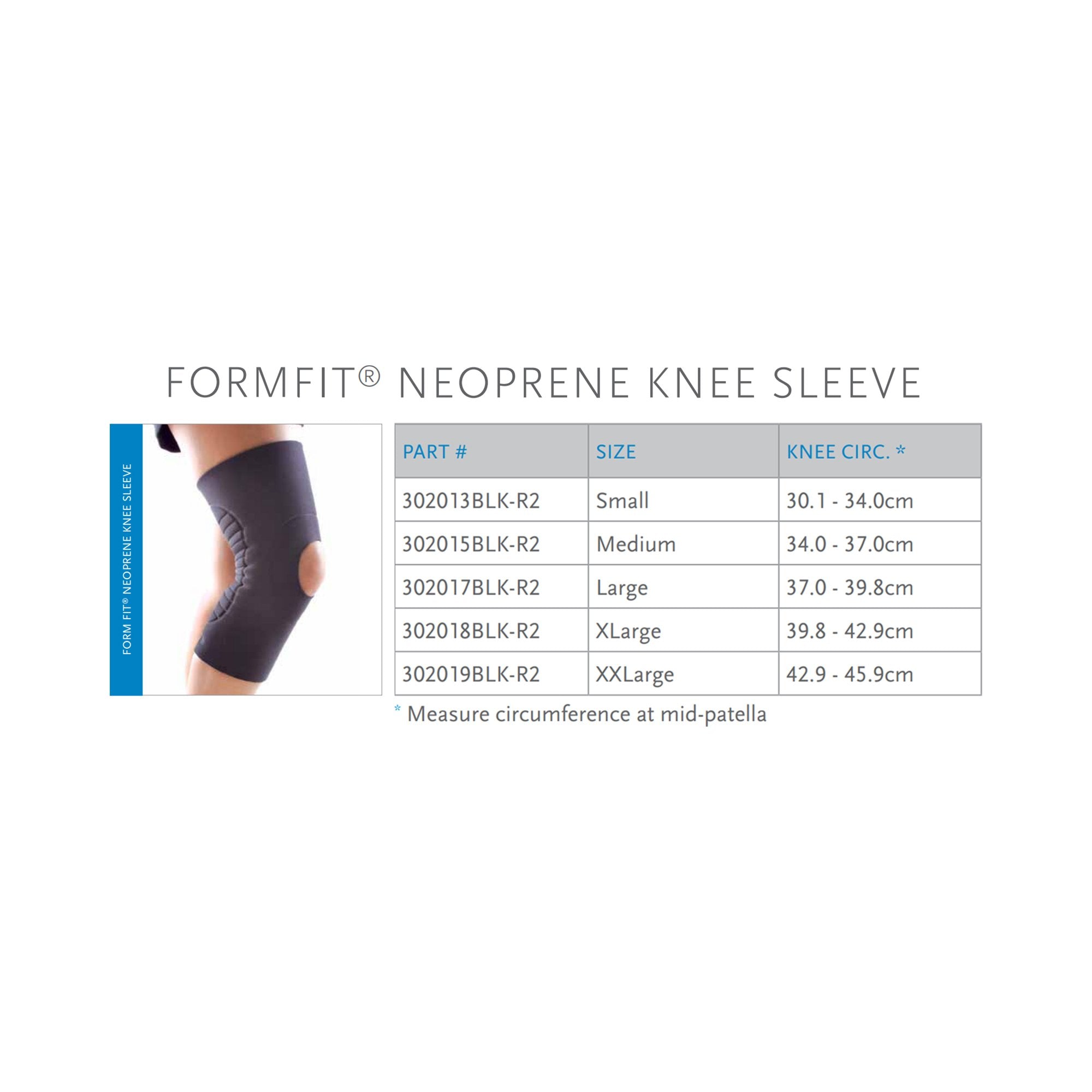 Knee Support FormFit® Large Pull-On Left or Right Knee