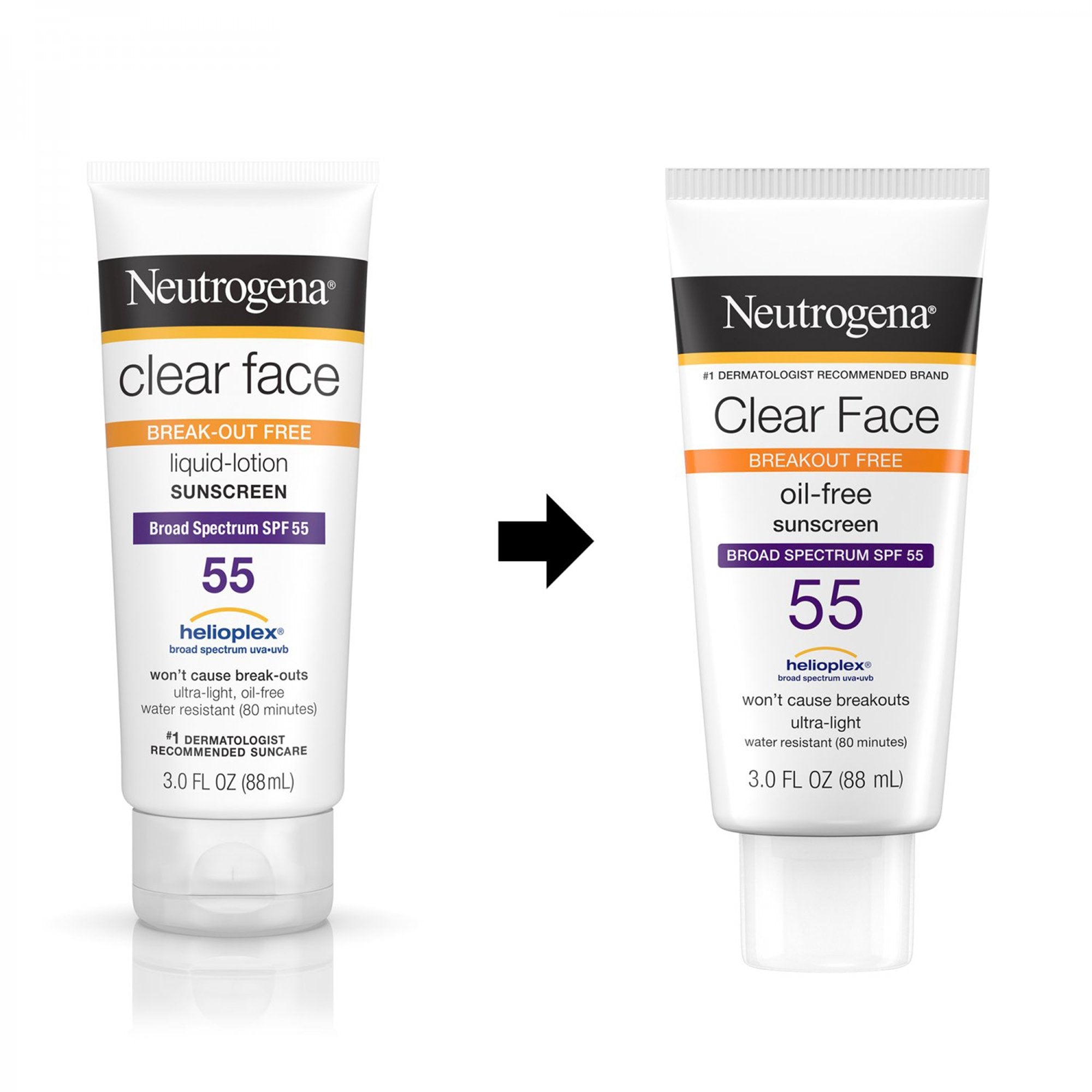 Neutrogena® Clear Face Oil Free Sunscreen, 3 oz.