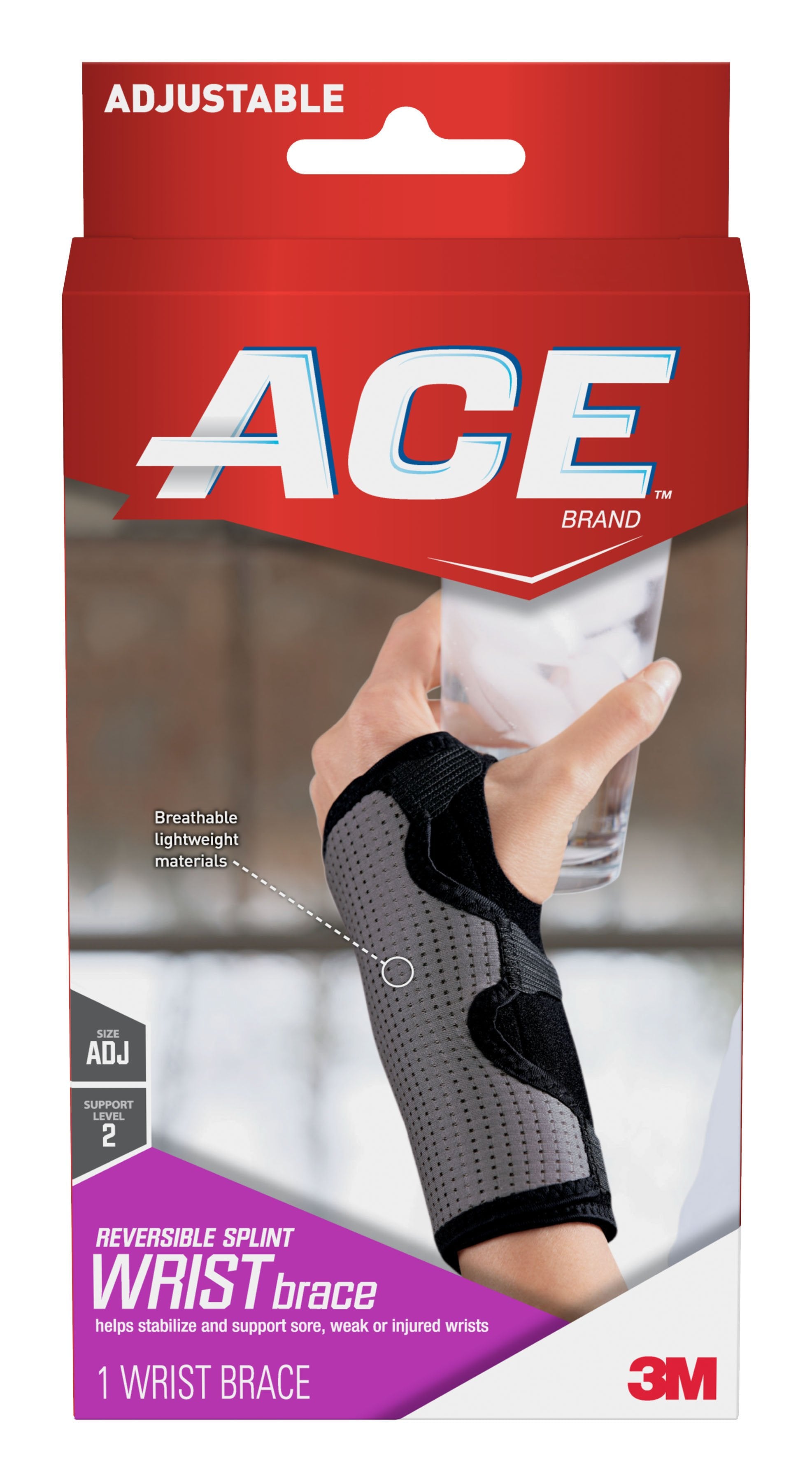 3M Ace Wrist Brace, Reversible, Left or Right Hand