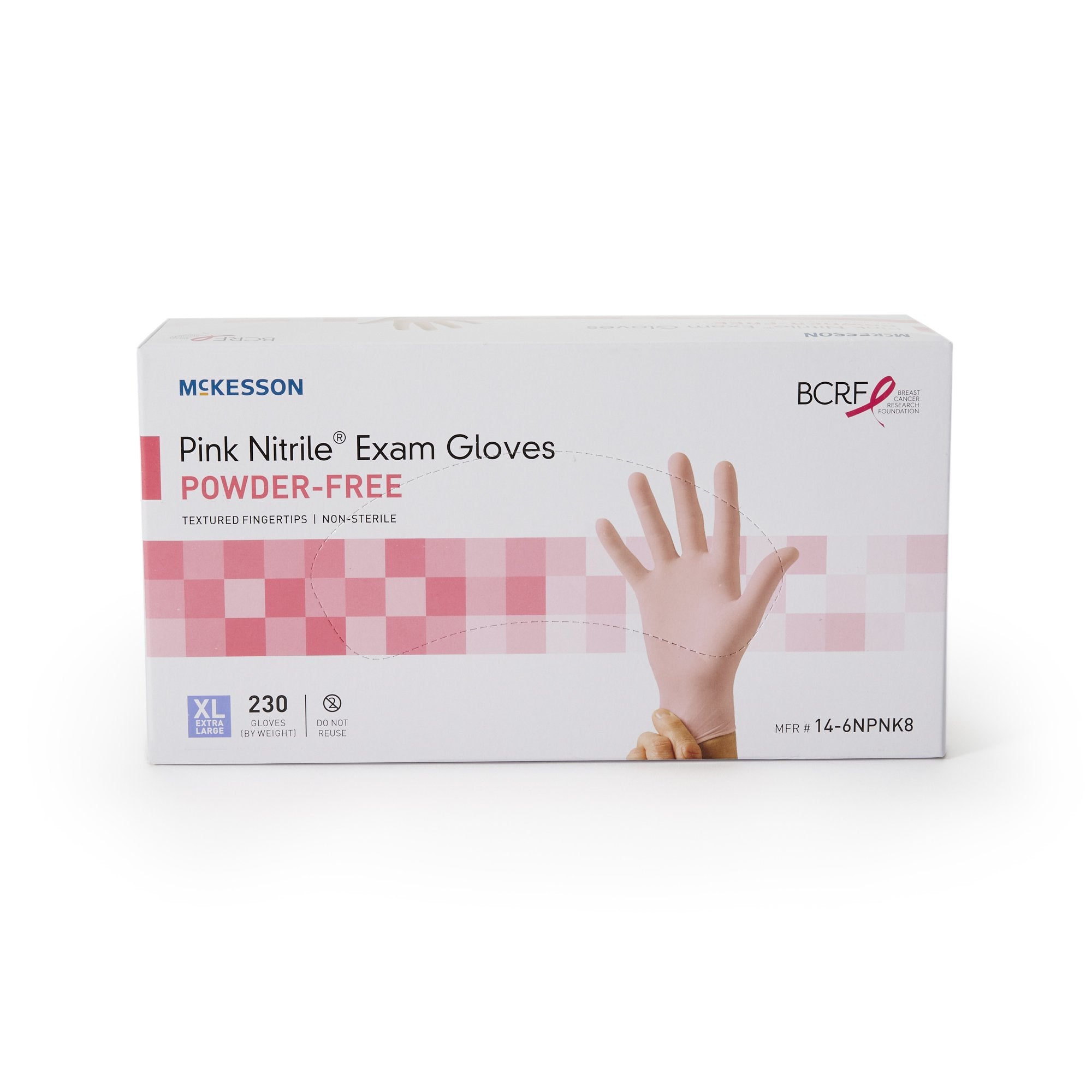 McKesson Pink Nitrile® Nitrile Exam Glove, Extra Large, Pink