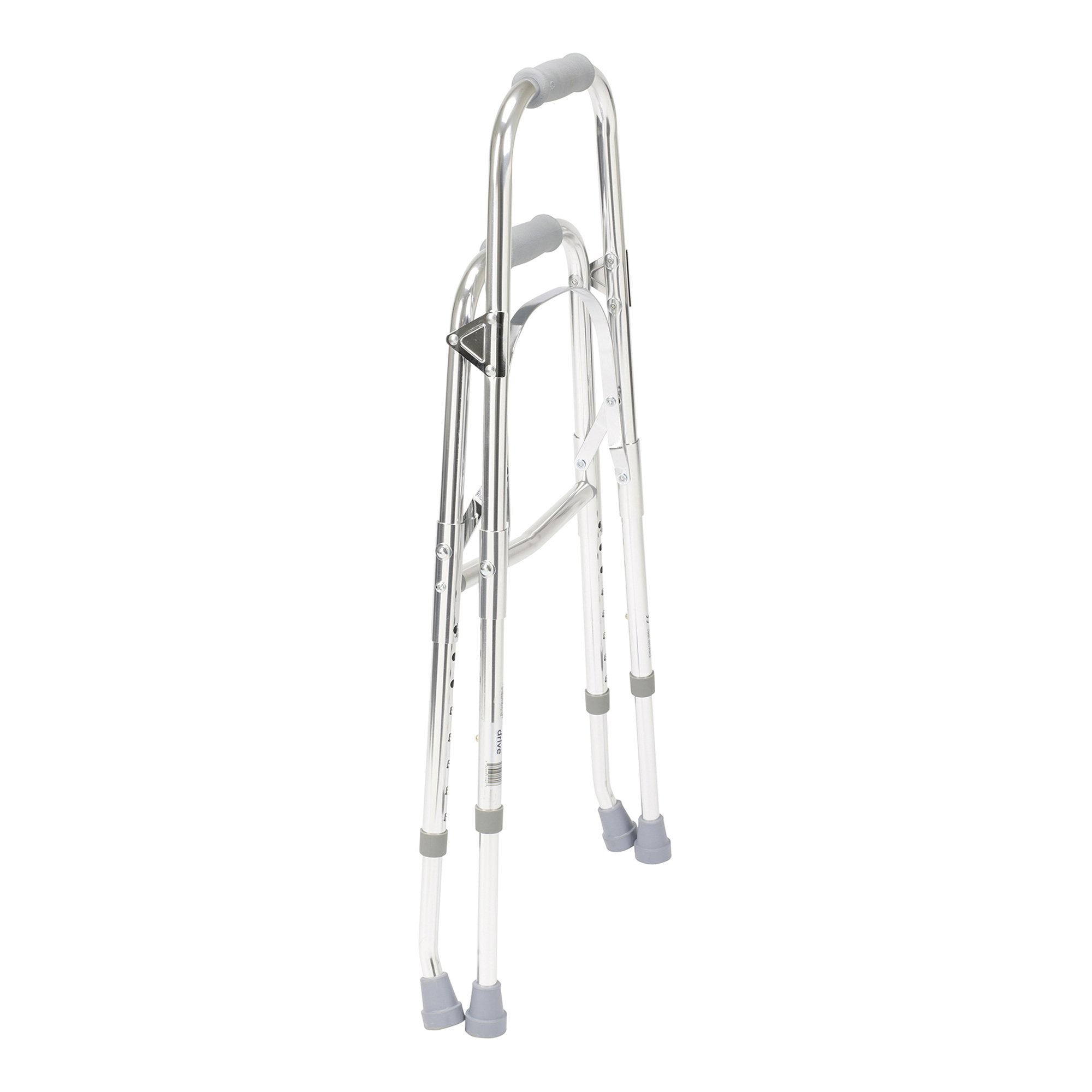 drive™ Hemi Aluminum Side Step Folding Walker, 29½ – 37 Inch Height