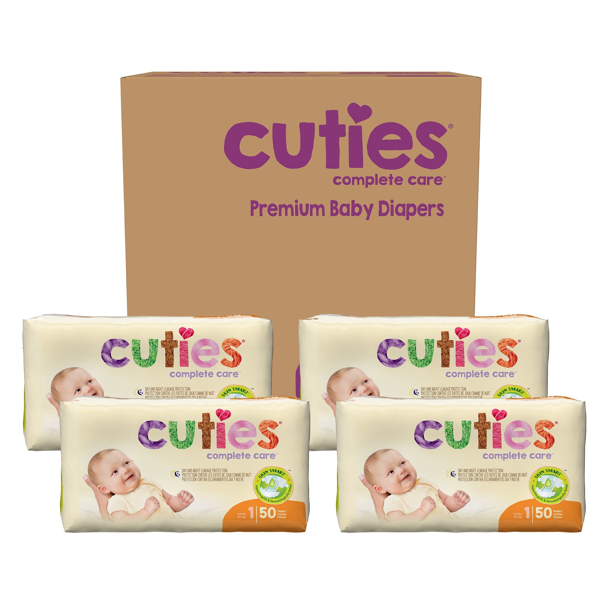 Cuties® Premium Diaper, Size 1