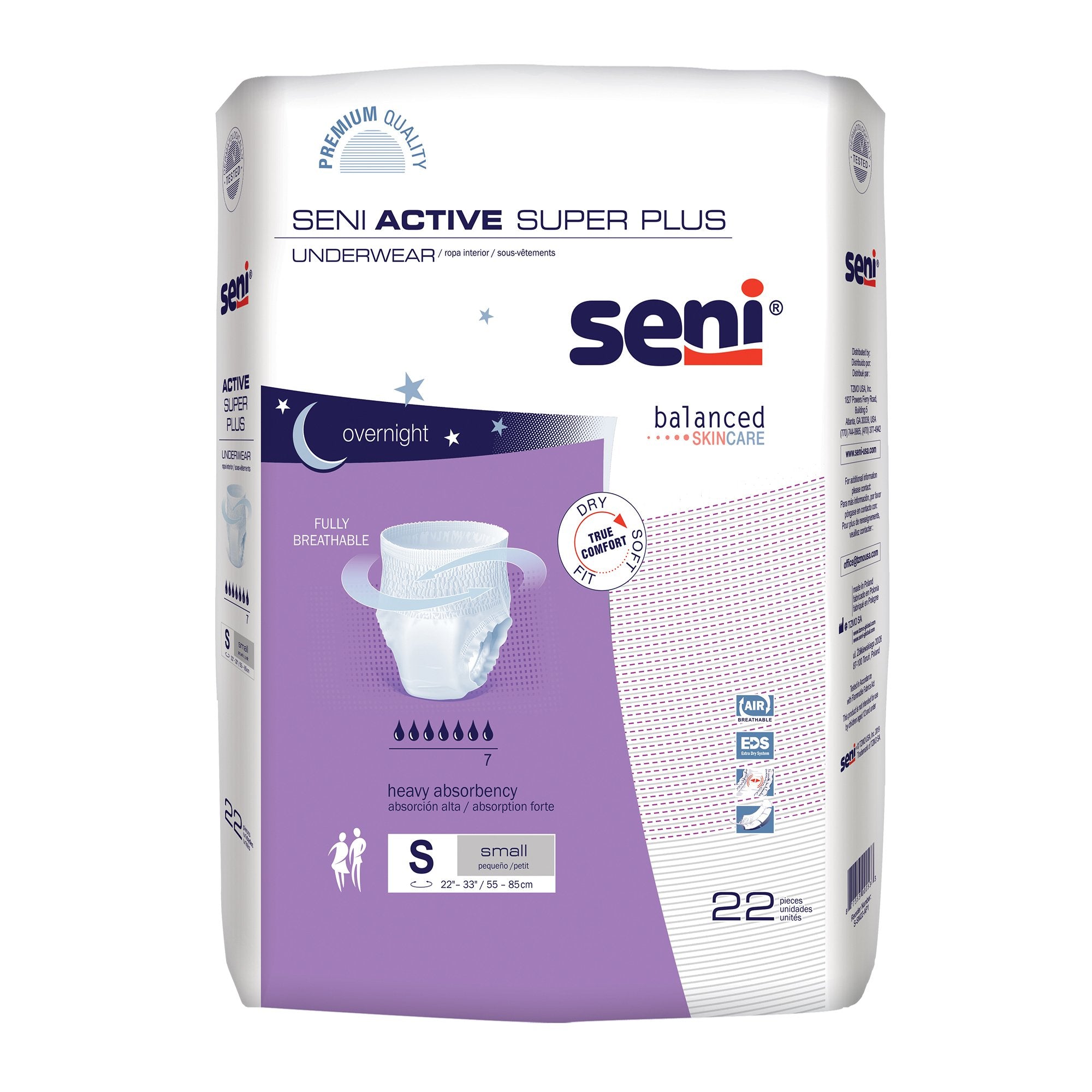 Seni® Active Super Plus Heavy Absorbent Underwear, Small