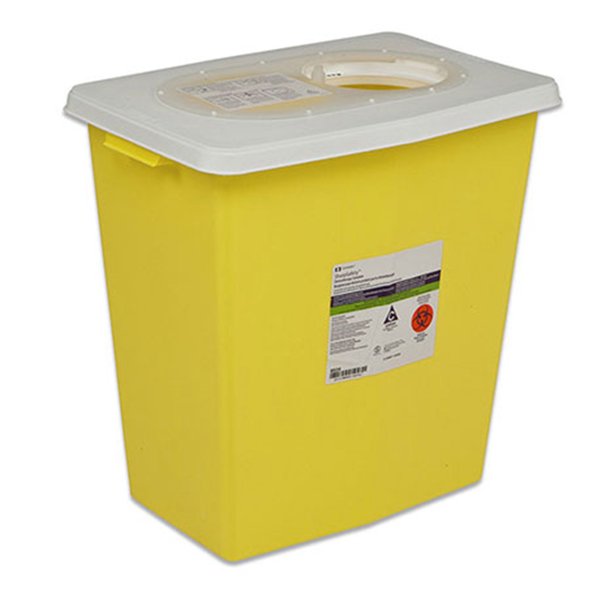 SharpSafety™ Chemotherapy Waste Container, 18 Gallon, 26 x 12¾ x 18¼ Inch