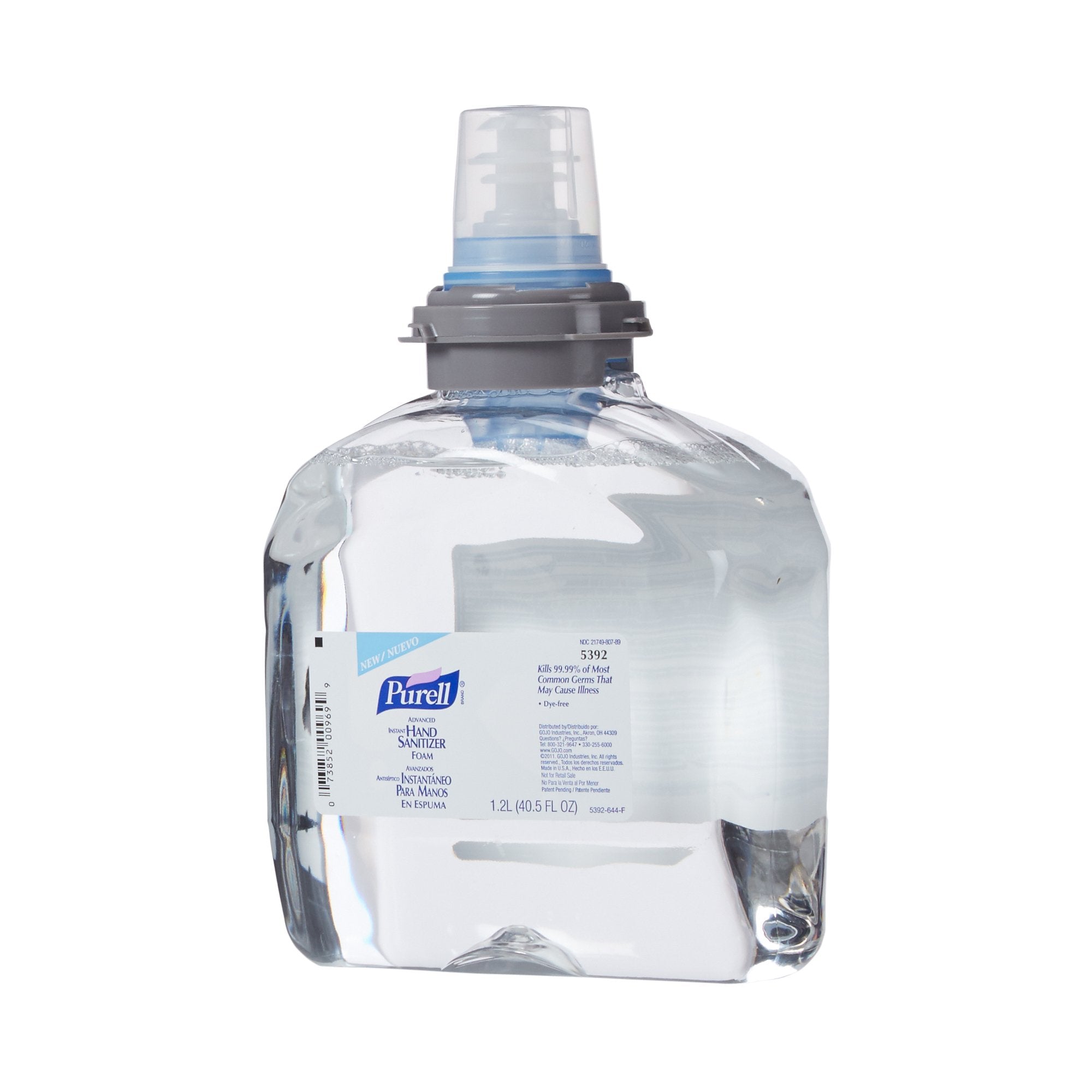 Purell Advanced Hand Sanitizer,1,200 mL, Ethyl Alcohol, Foaming Dispenser Refill Bottle