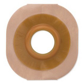 Ostomy Barrier New Image™ FlexTend™ Precut, Extended Wear Adhesive Tape Borders 44 mm Flange Green Code System 7/8 Inch Opening