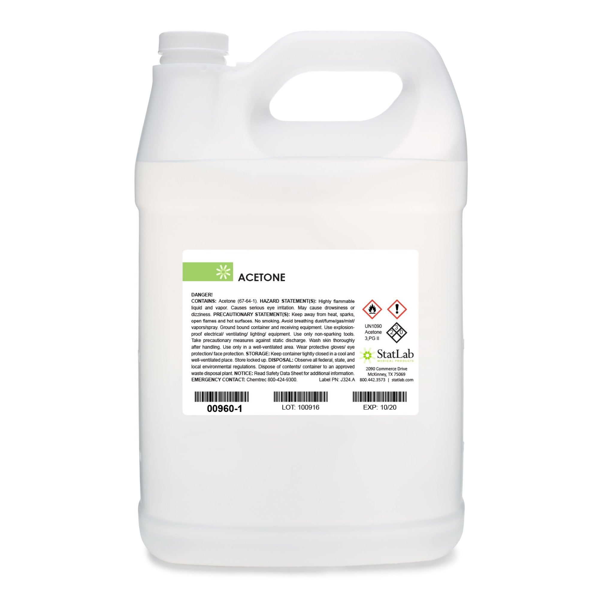 Chemistry Reagent Acetone ACS Grade / Dehydrant >99% 16 oz.