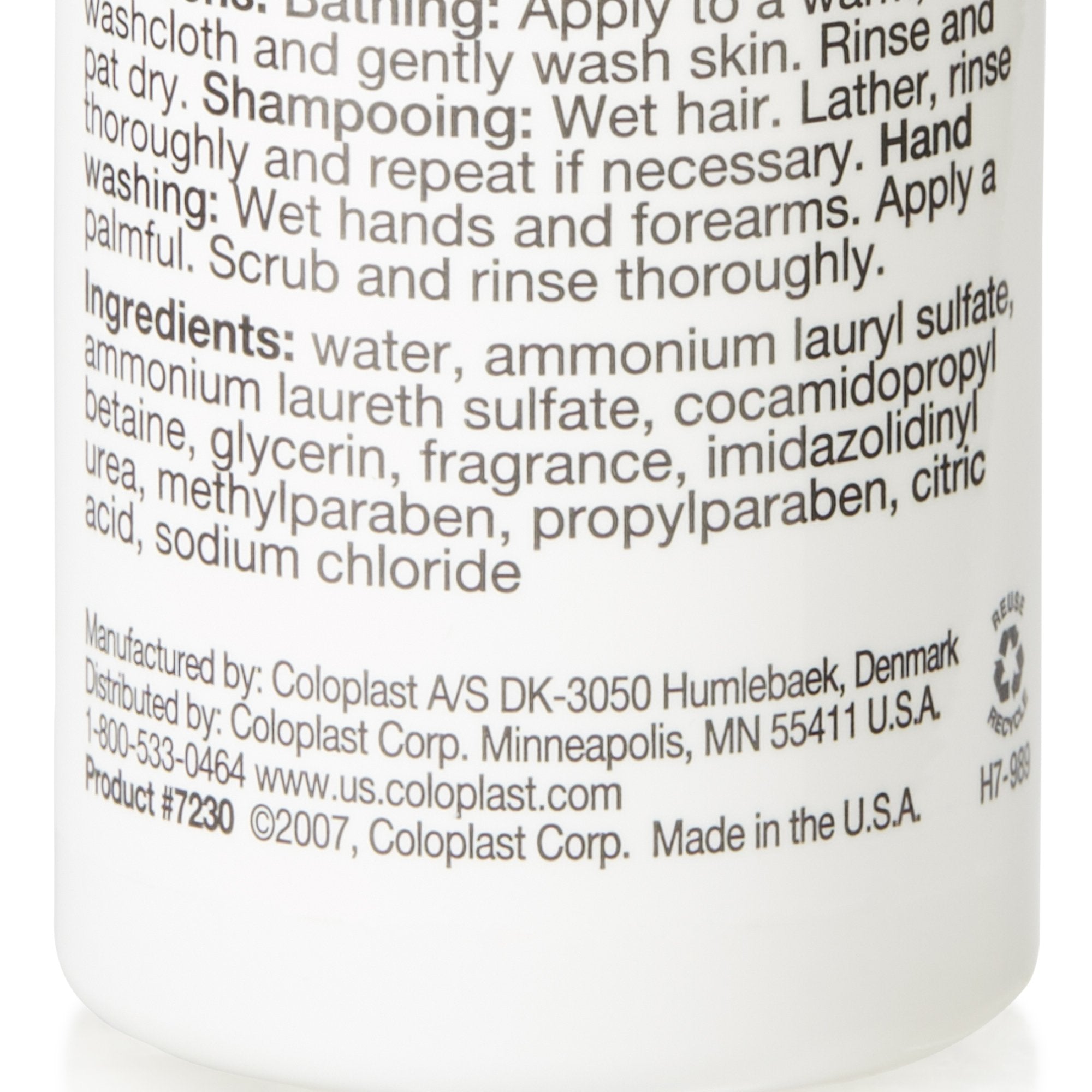 Coloplast Gentle Rain Shampoo and Body Wash, Scented, 2 oz, Flip Top Bottle