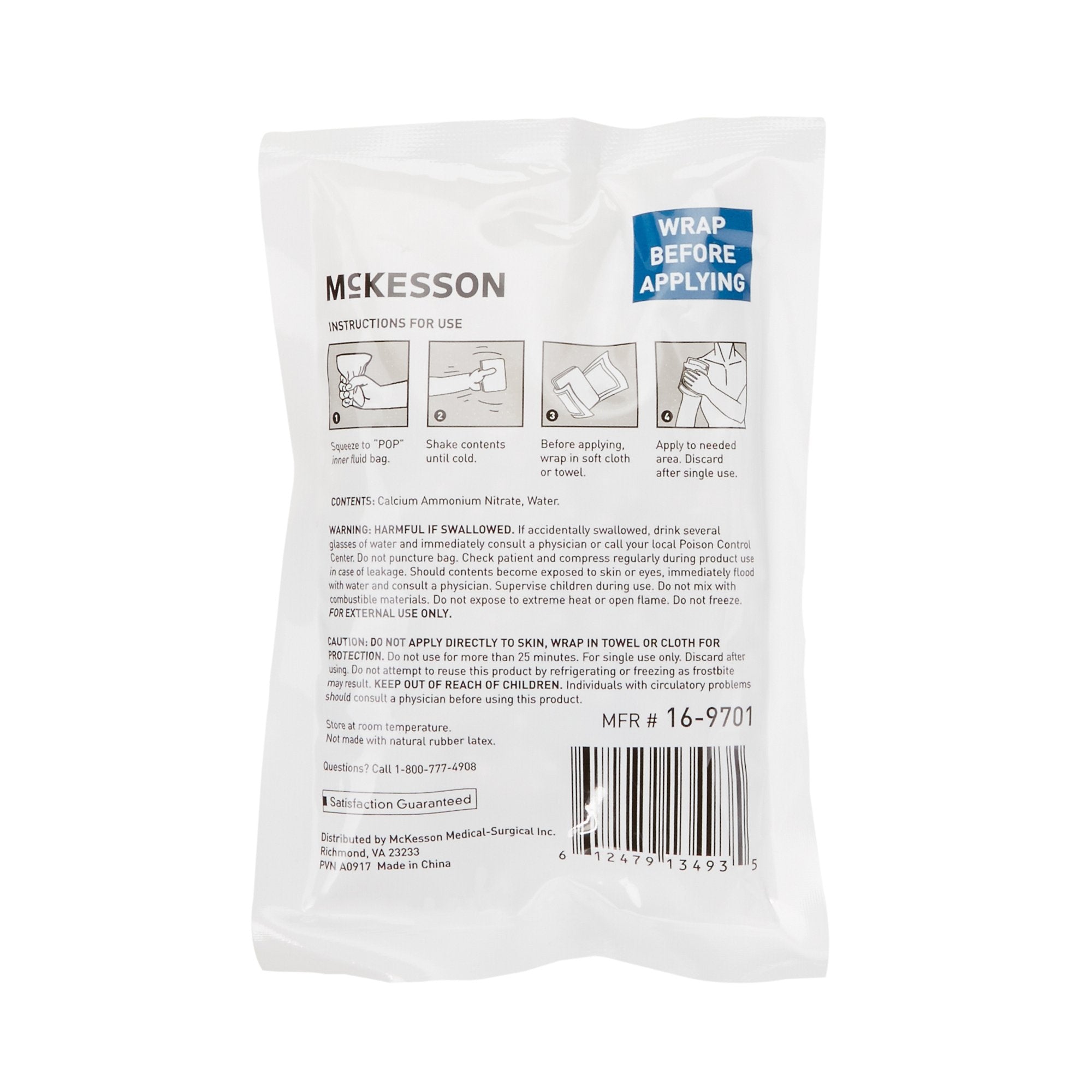 McKesson Instant Cold Pack, 4 x 6 Inch