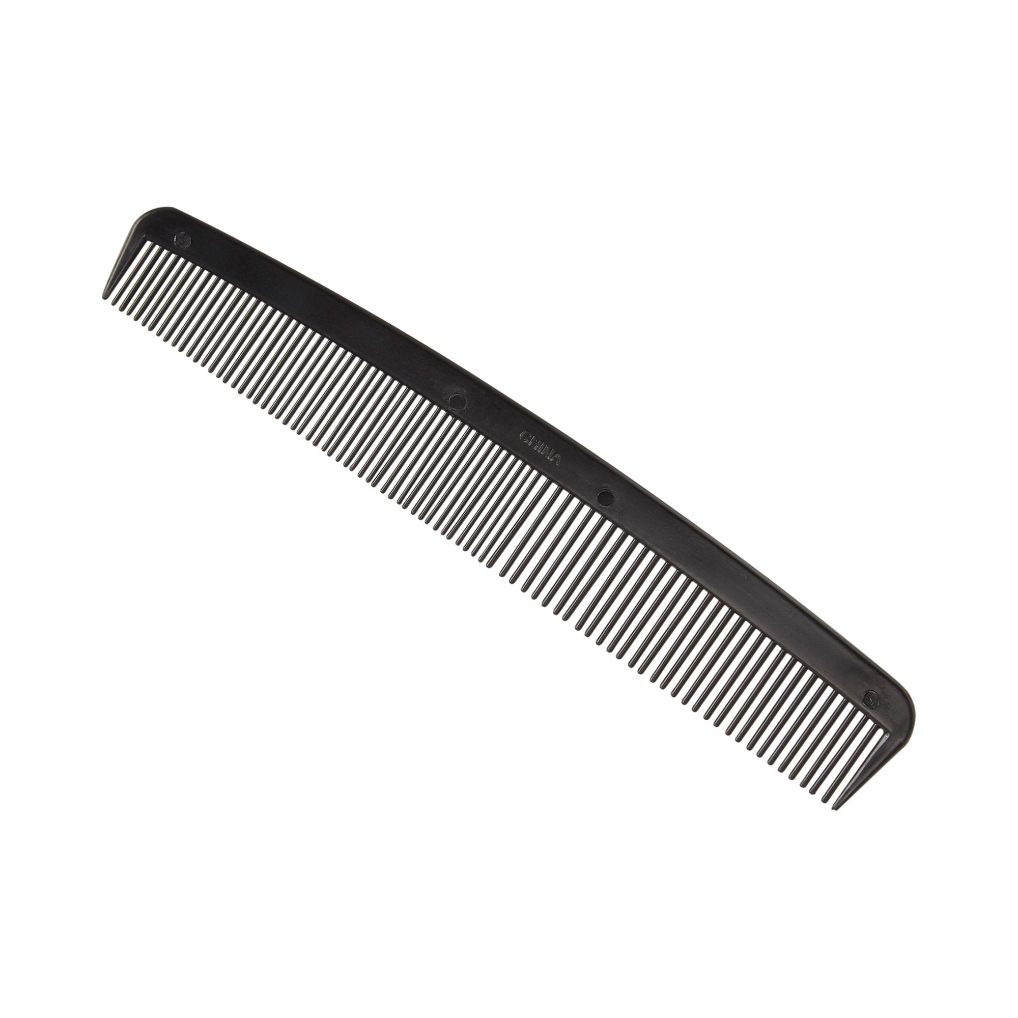 McKesson 7" Black Plastic Hair Comb