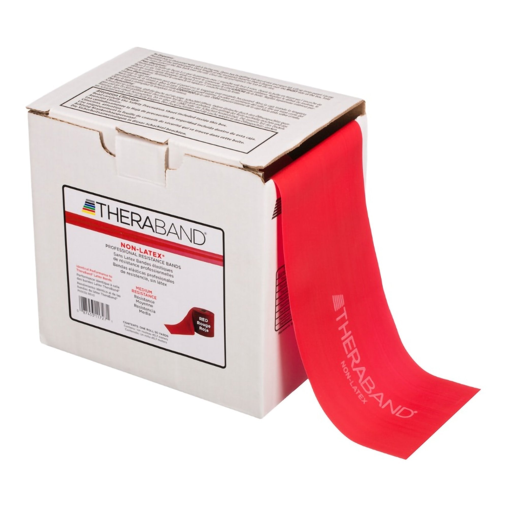 Exercise Resistance Band TheraBand® Red 4 Inch X 50 Yard Medium Resistance