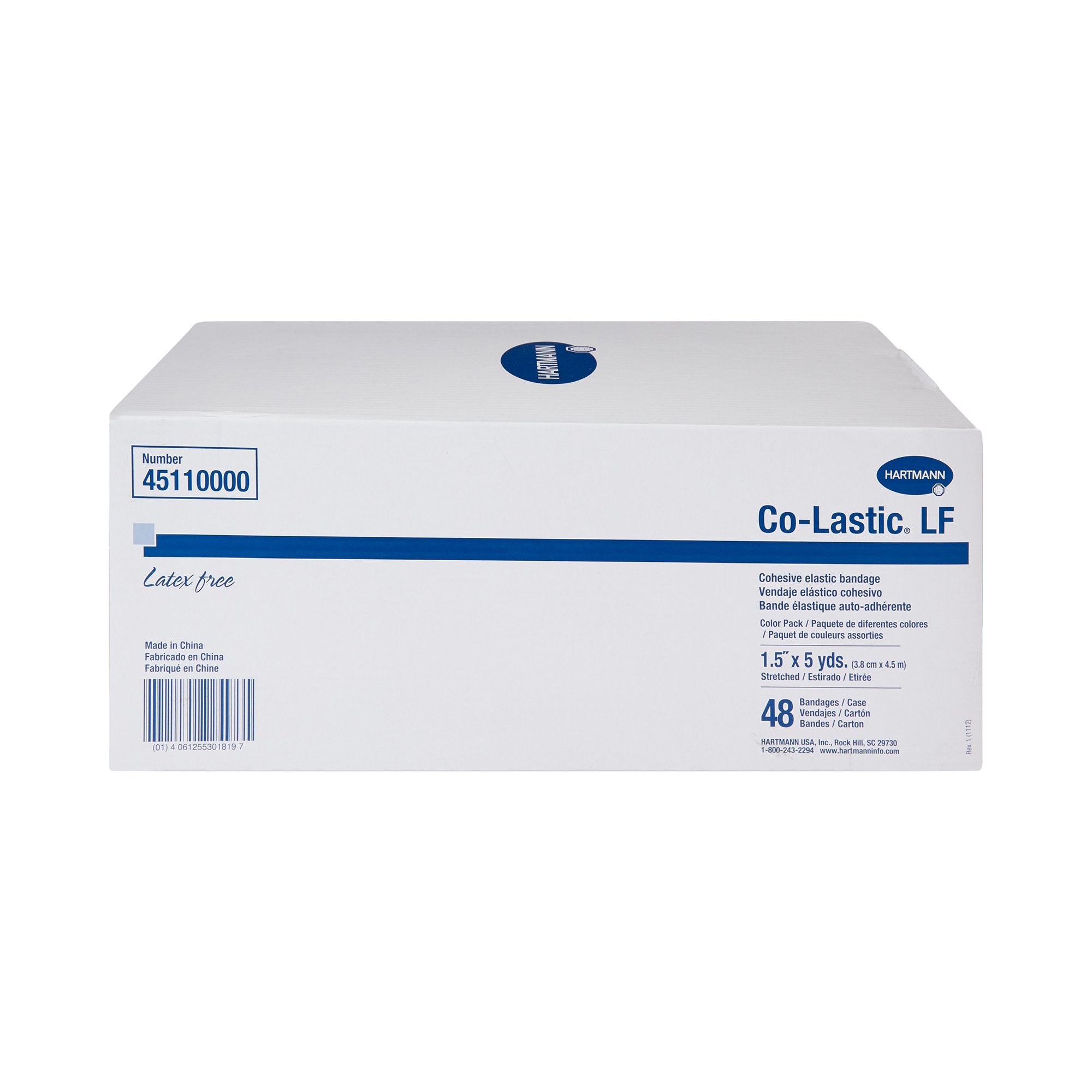 Co-Lastic® Self-adherent Closure Cohesive Bandage, 1-1/2 Inch x 5 Yard